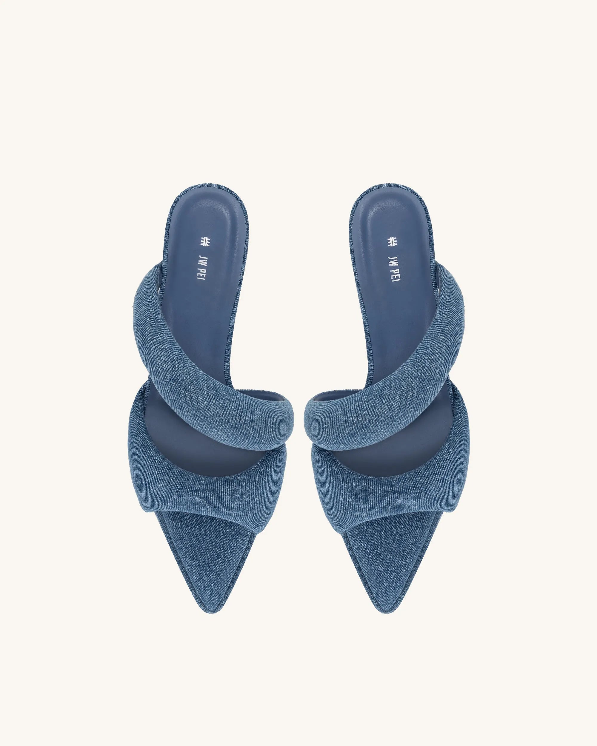 JW PEI Blue Women Sara Mule Denim - Blue SKU: 2MS01-5_Blue Image 04