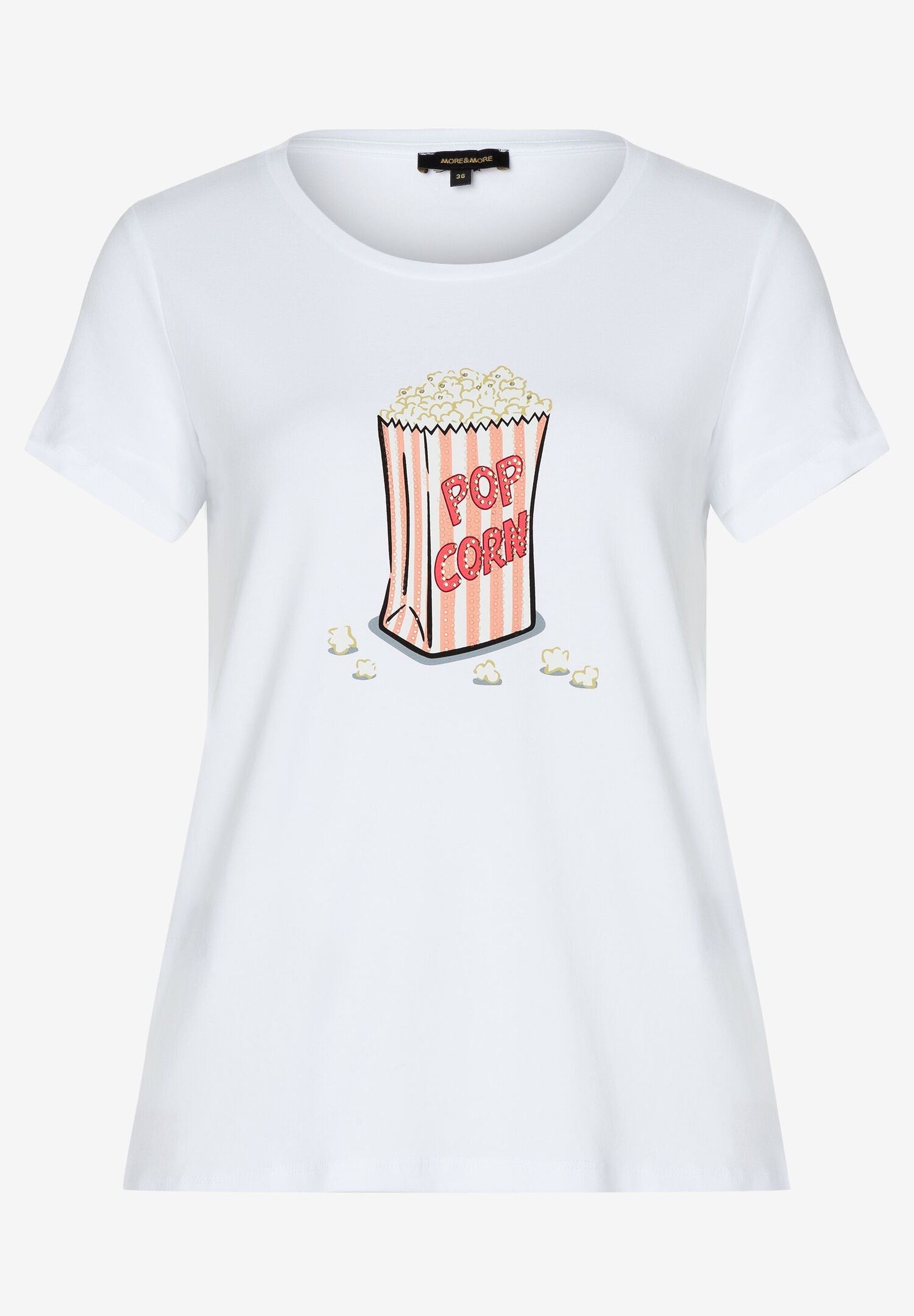 White T-Shirt With "Popcorn" Front Print_41020001_0010_02