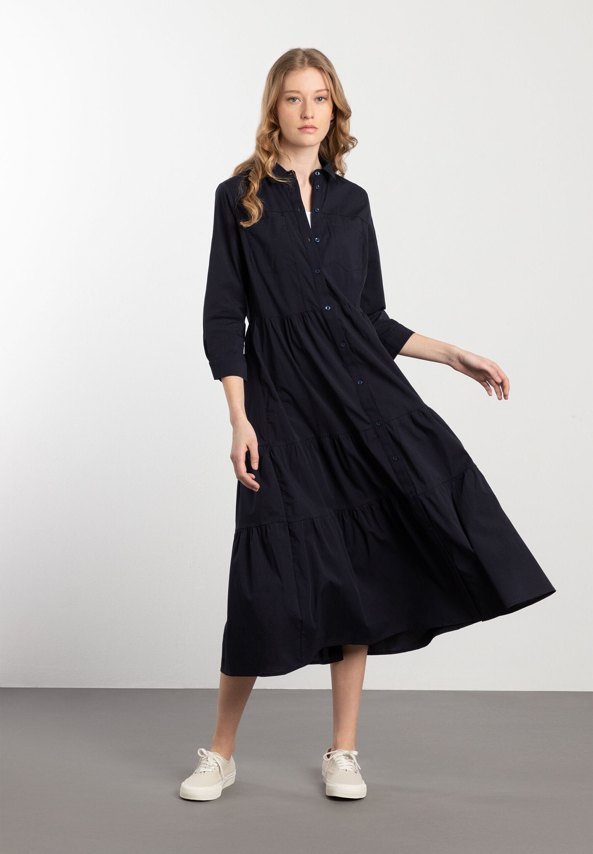 Navy Long Shirt Dress_41823408_0375_02