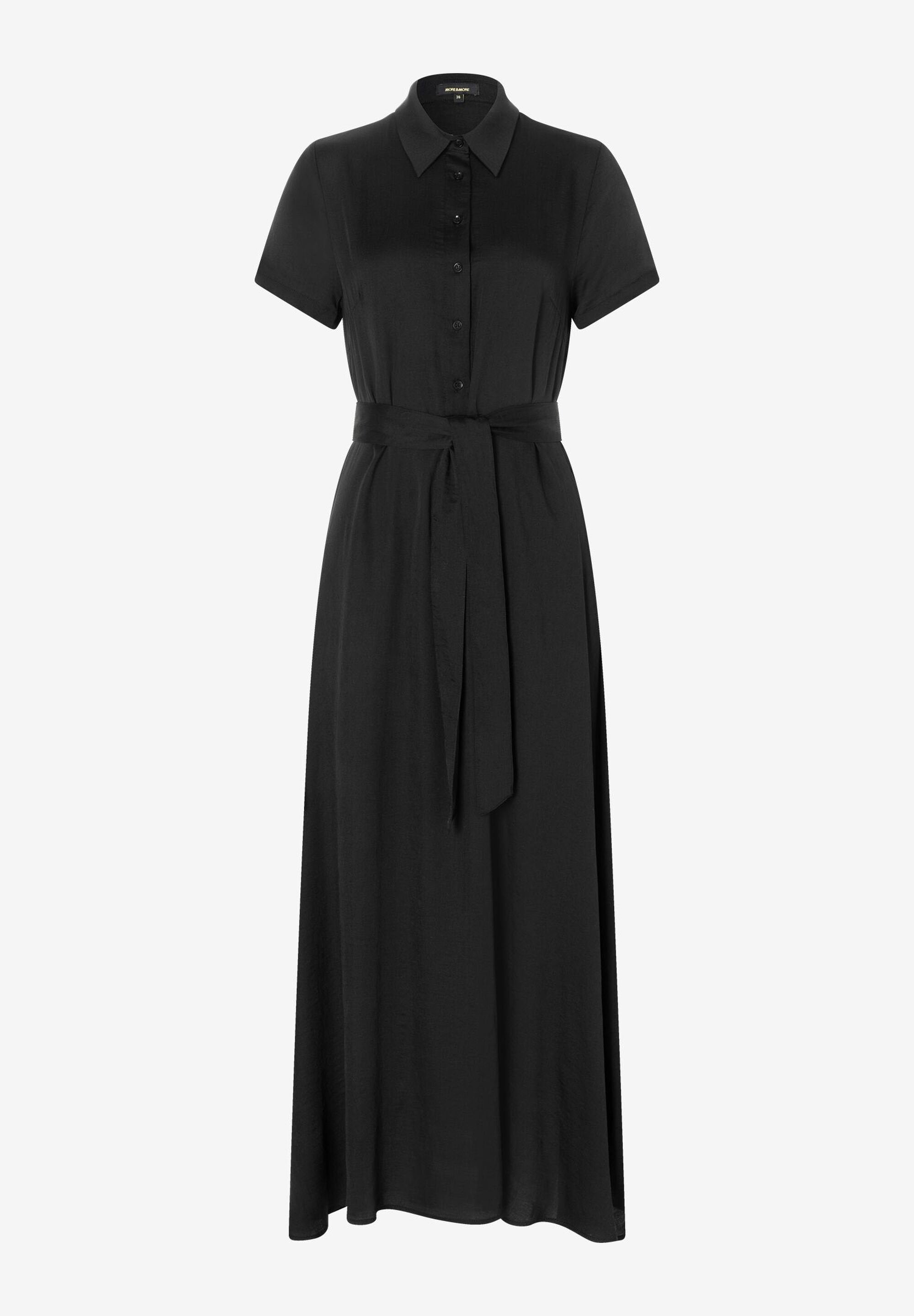 More & More_Black Long Shirt Dress_51023055_0790_05