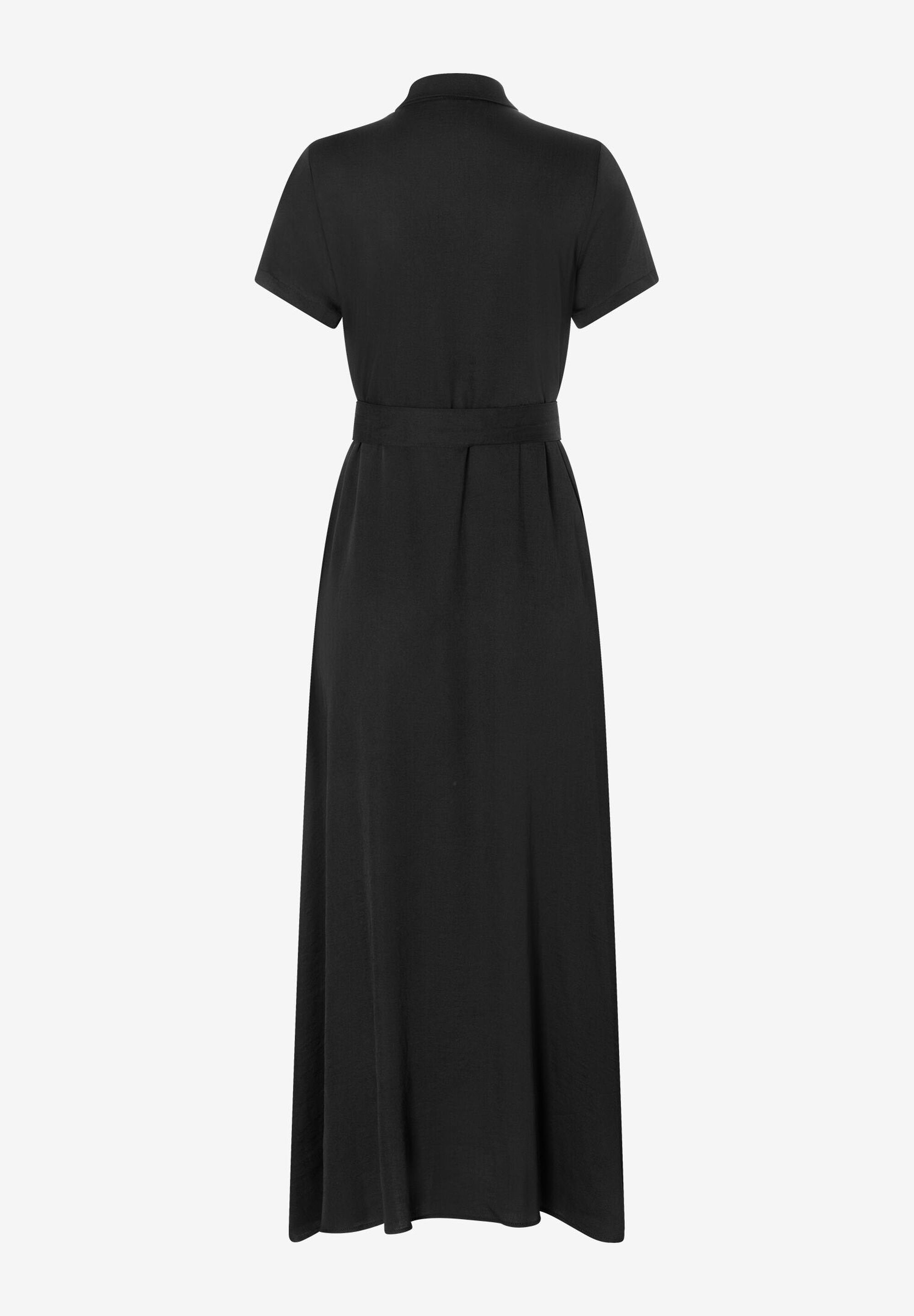 More & More_Black Long Shirt Dress_51023055_0790_06