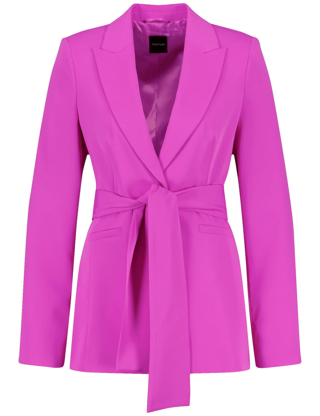 Stretch Blazer With A Tie-Around Belt_530304-11055_3420_02