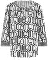 Gerry Weber_Sustainable 3/4-Sleeve Blouse with a Panelled Pattern_560087-31430_9069_01