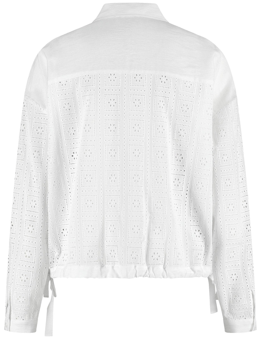 Gerry Weber_Sophisticated Blouse with Floral Perforated Lace_560113-31494_99600_02