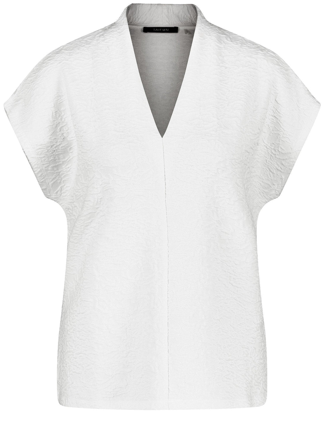 Taifun_Textured Top with a V-Neckline_771343-16146_9700_02