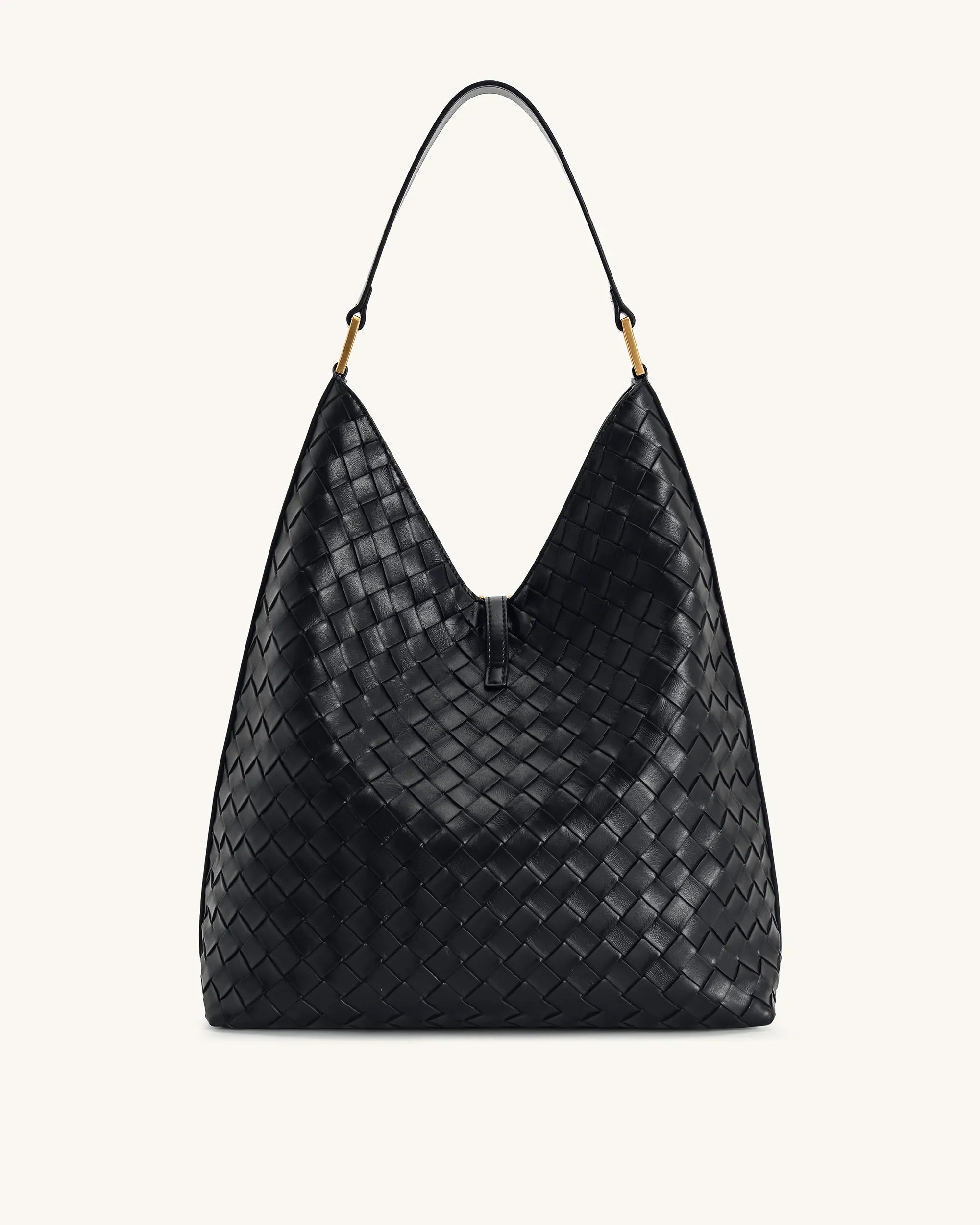 JW PEI_Black_Aria Woven Texture Shoulder Bags_8T026-12_Black_02