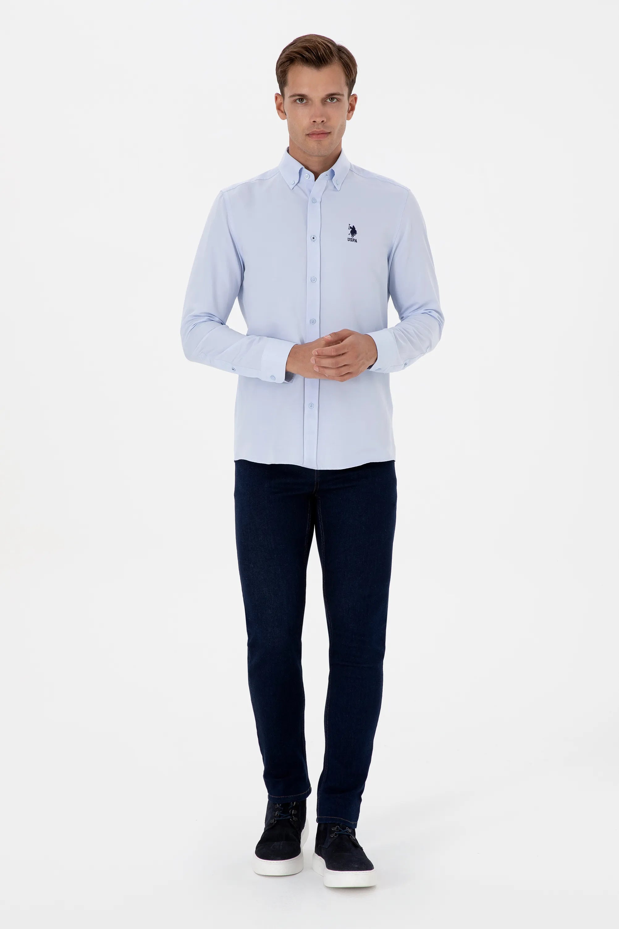 U.S. Polo Assn._Light Blue_Woven Shirt Basic_G081GL0040 2225582_VR003_04