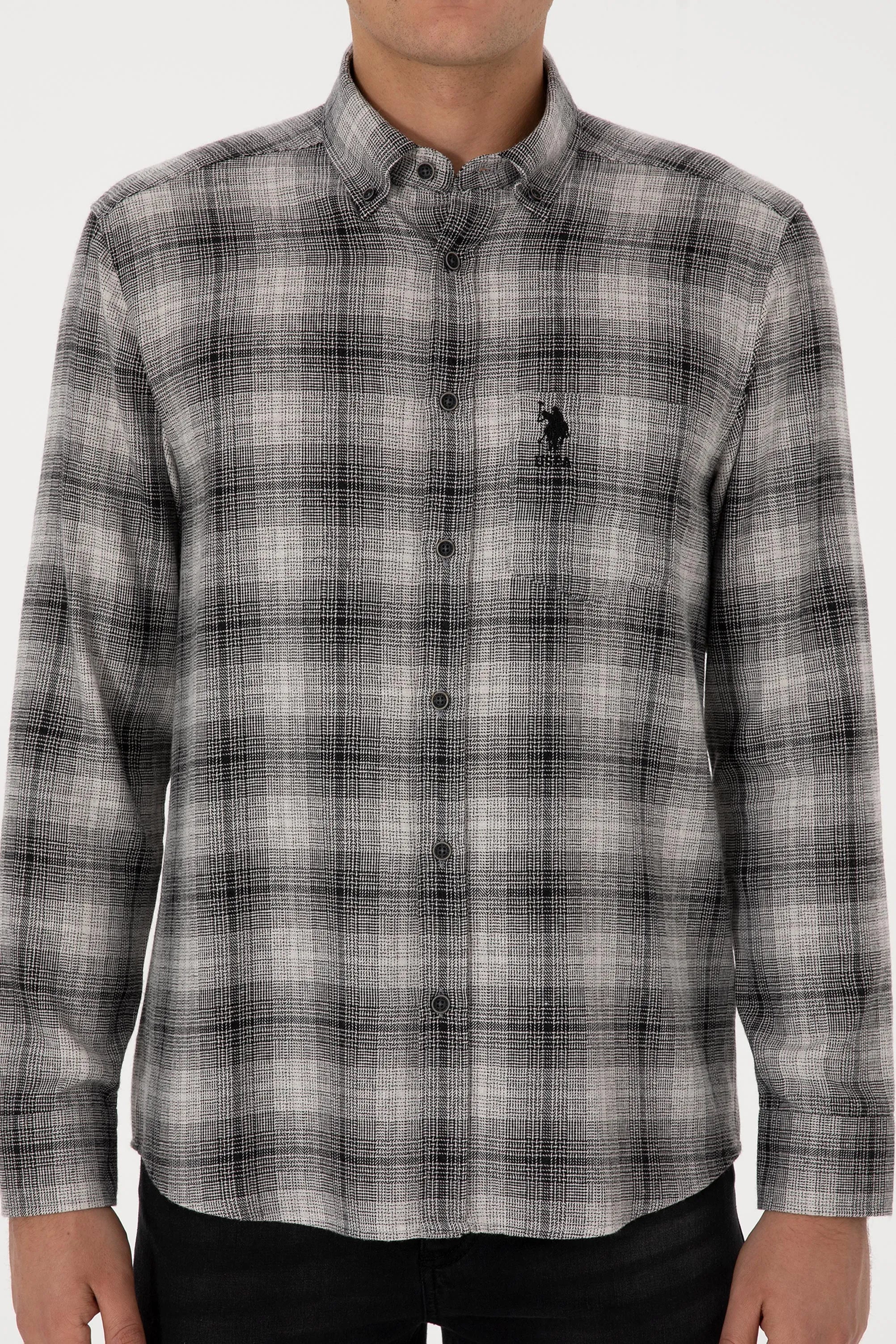 U.S. Polo Assn._Black_Woven Shirt_G081GL0040 2236483_VR046_06