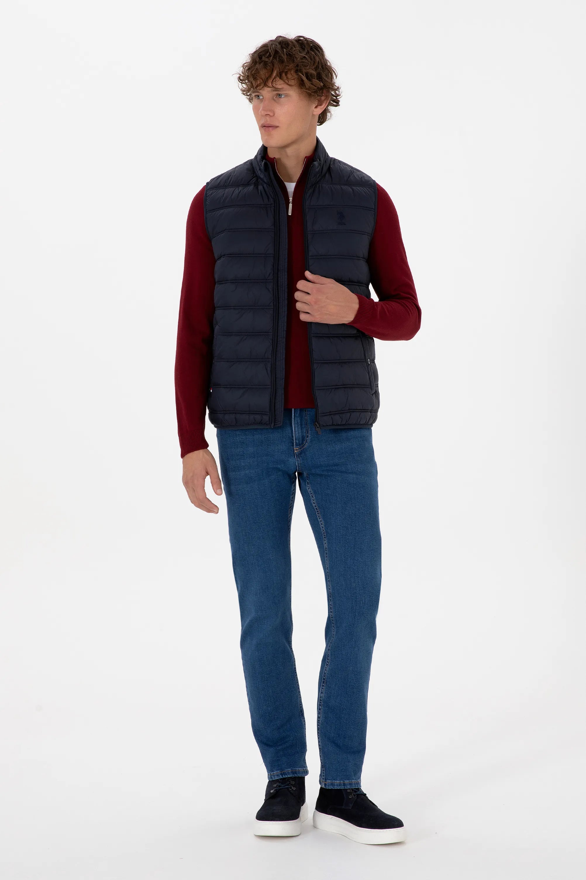 U.S. Polo Assn._Navy Blue_Woven Vest_G081GL0100 2246396_VR033_04