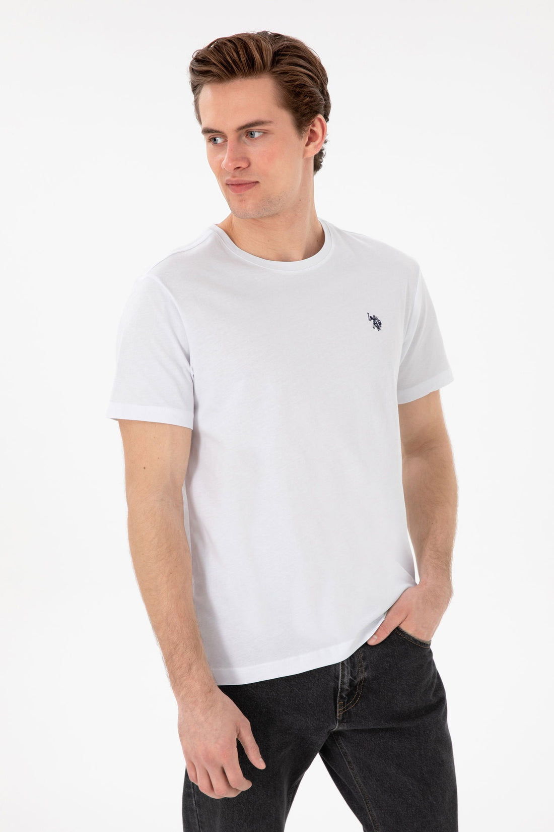 U.S. Polo Assn._White T-Shirt_G081GL0110 2084591_VR013_01