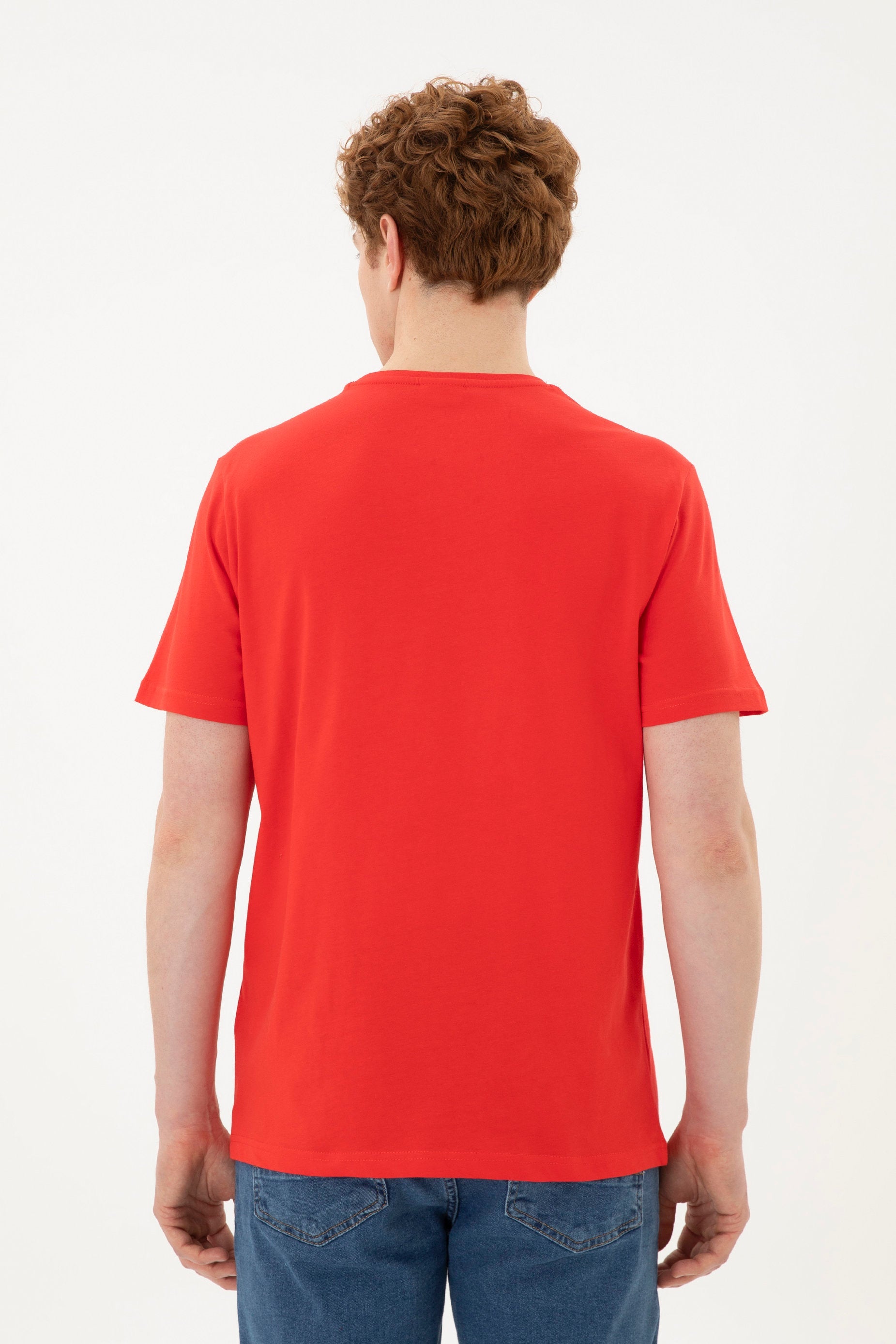 Round Neck T-Shirt With Uspa Logo_G081SZ0110 1795459_VR030_05