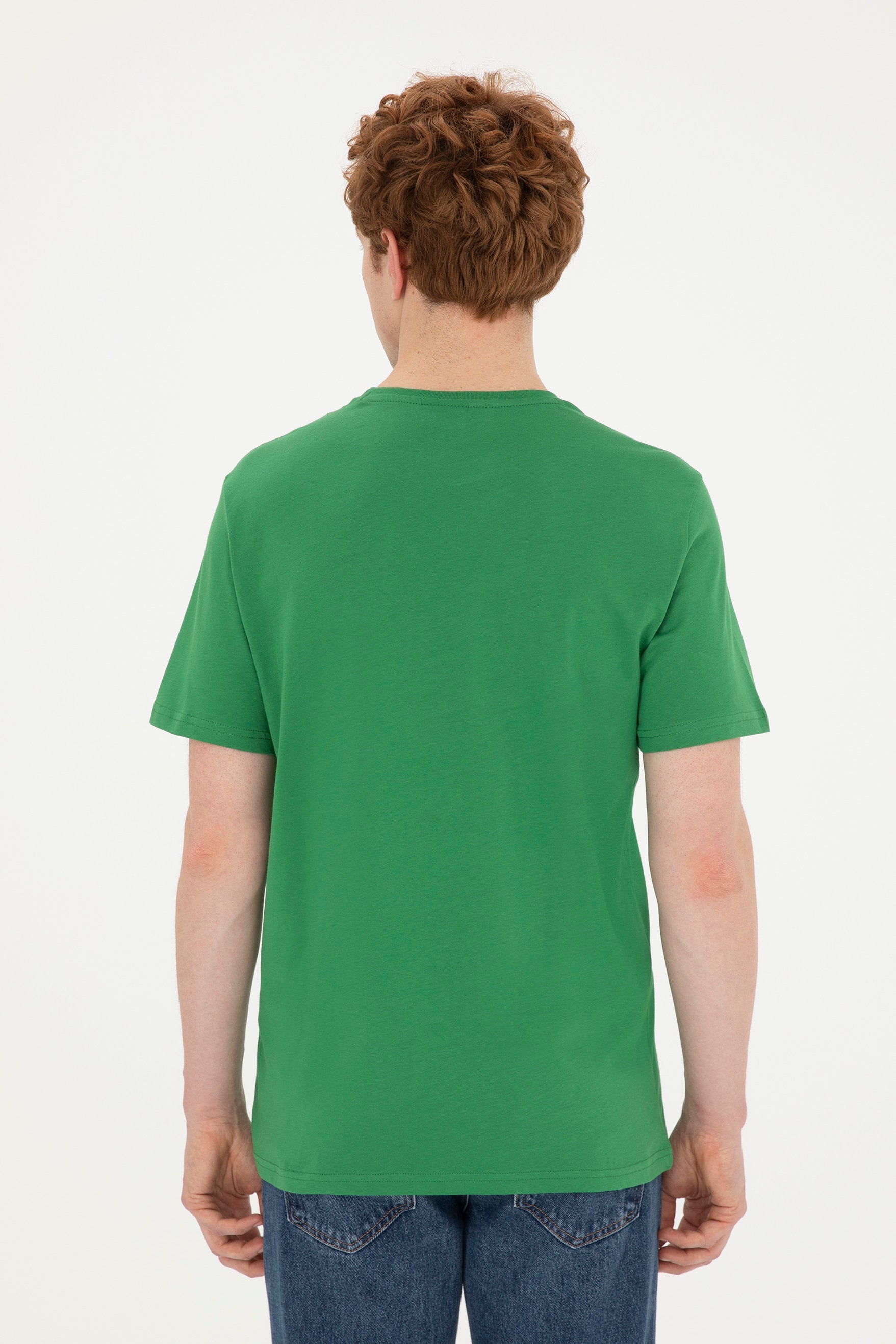 Round Neck T-Shirt With Uspa Logo_G081SZ0110 1795459_VR054_05