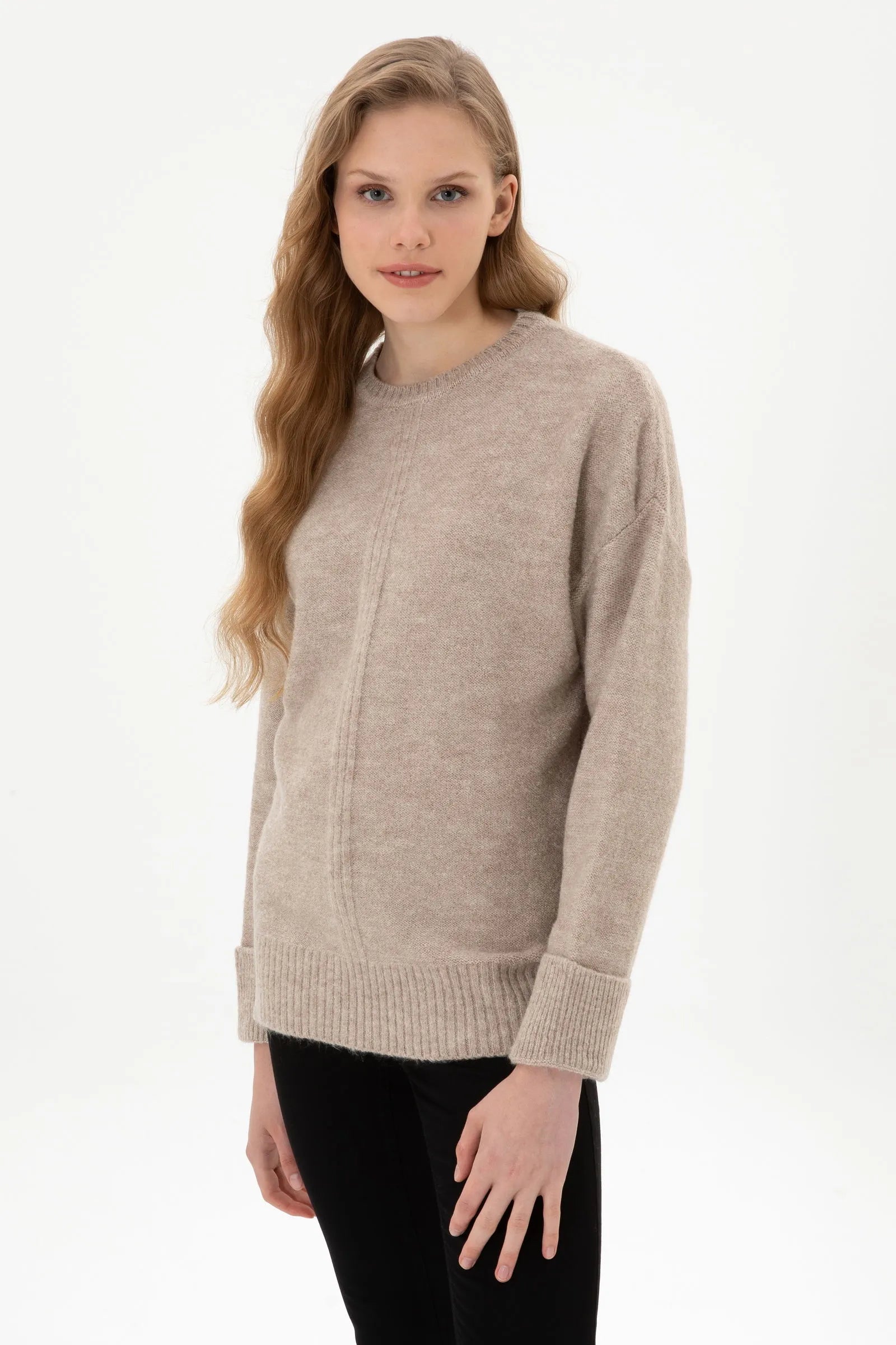 U.S. Polo Assn._Stone Melange_Knitting Jumper_G082GL0TK0 2228415_VR225_01