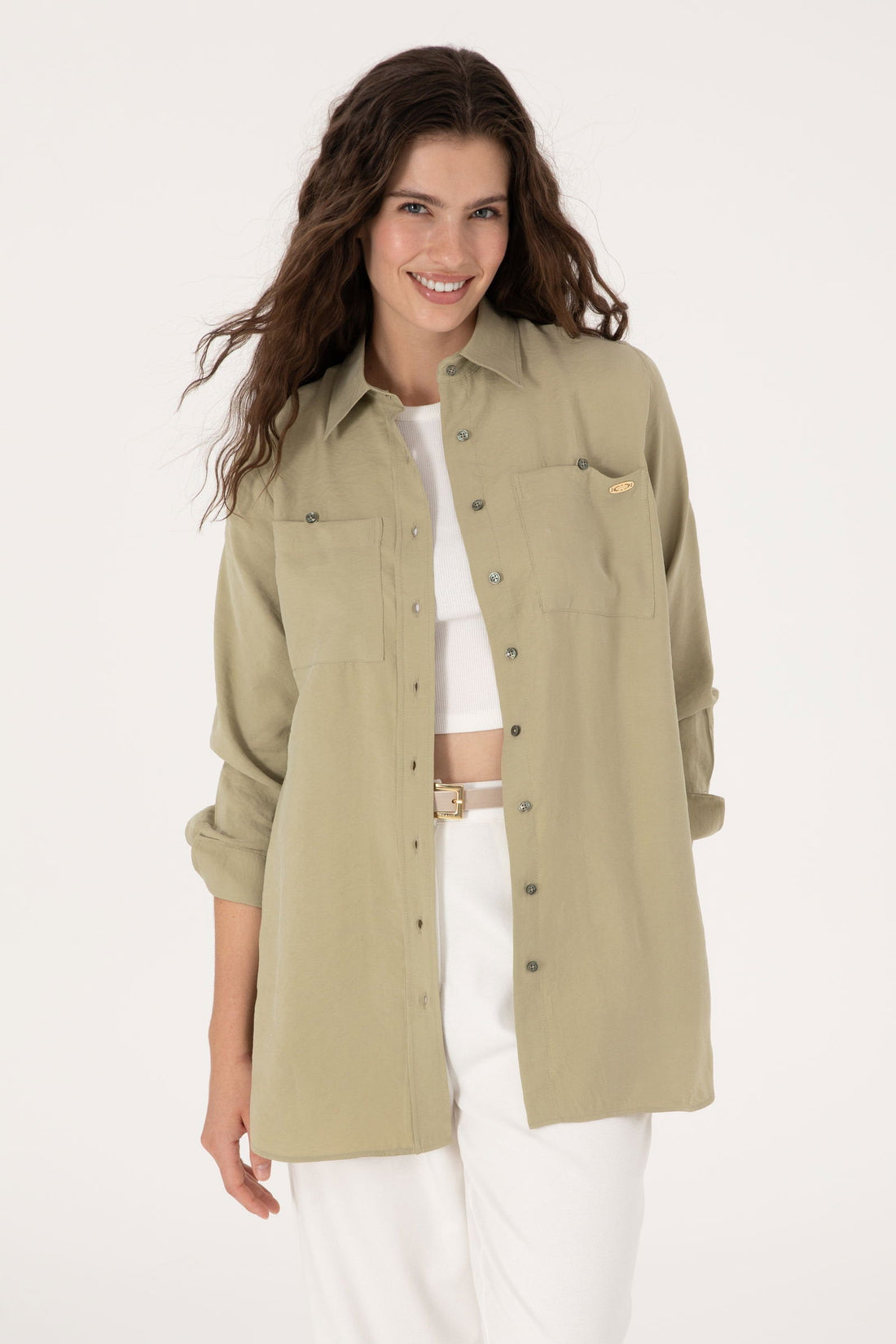 U.S. Polo Assn._Dark Khaki Shirt_G082SZ0040 2102852_VR111_01