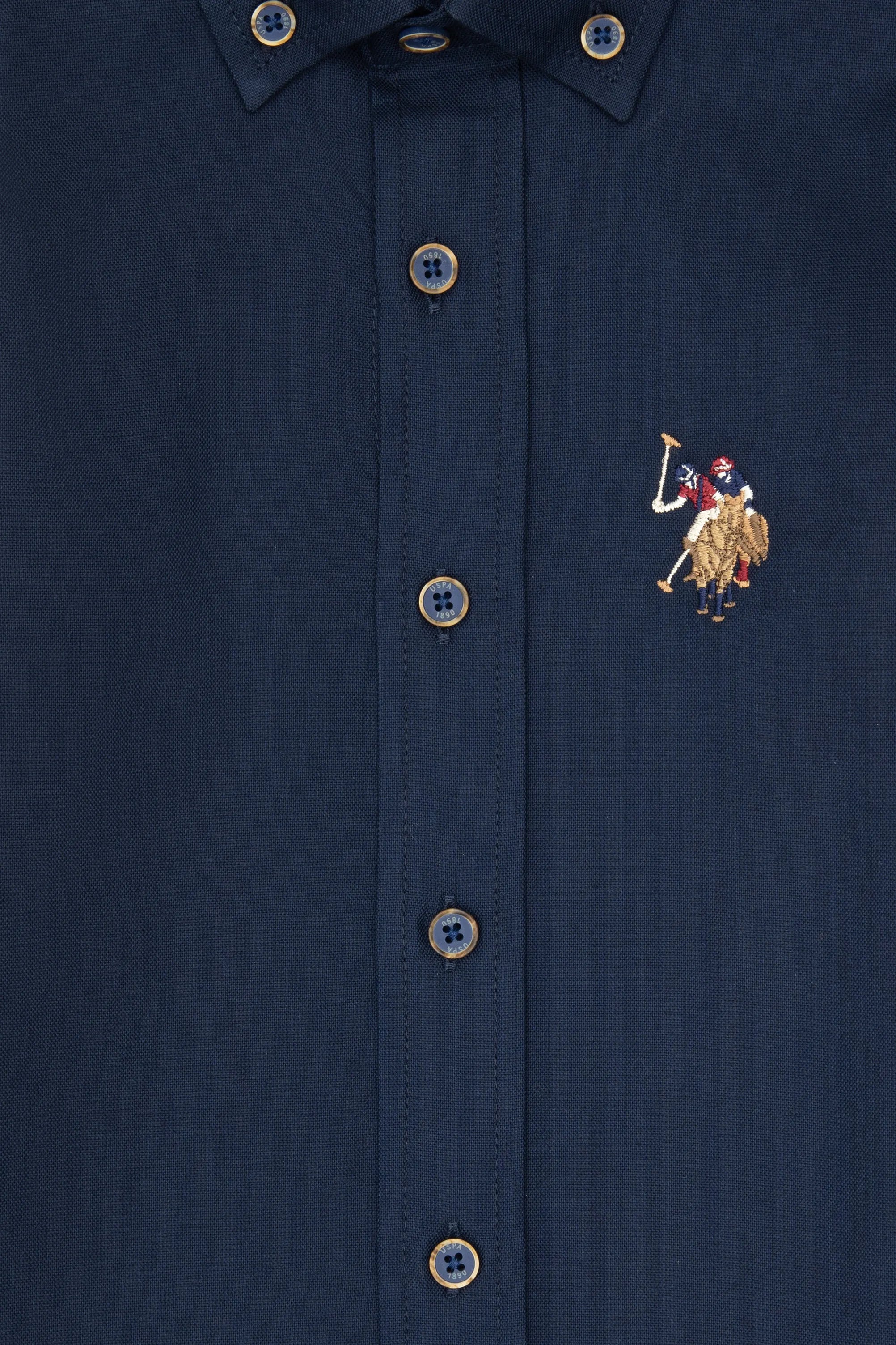 U.S. Polo Assn._Navy Blue_Woven Shirt Basic_G083SZ0040 2225813_VR033_03