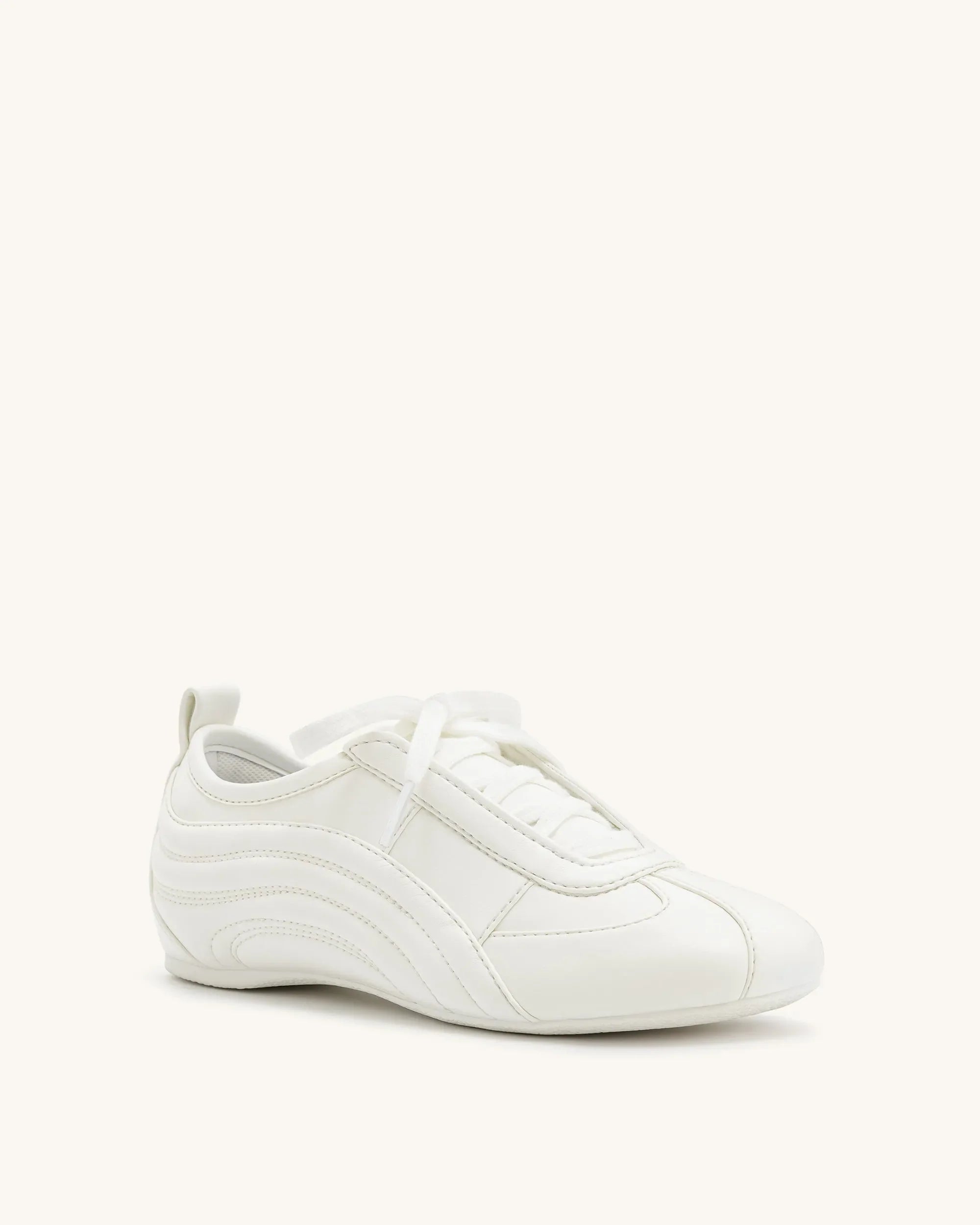 JW PEI_White_Ferne Streamlined Lustrous Sneakers_JF30519-2_White_03