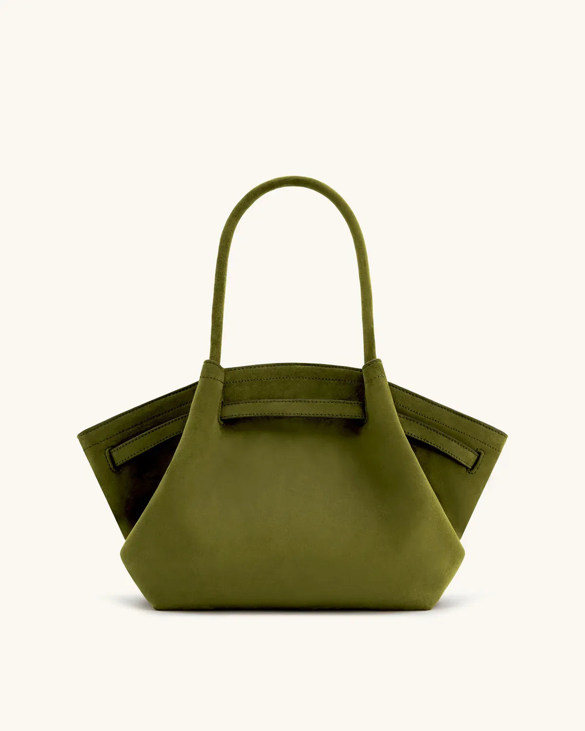 JW PEI_Dark Olive_Hana Medium Faux Suede Tote Bag - Dark Olive_JH306B04_309_05