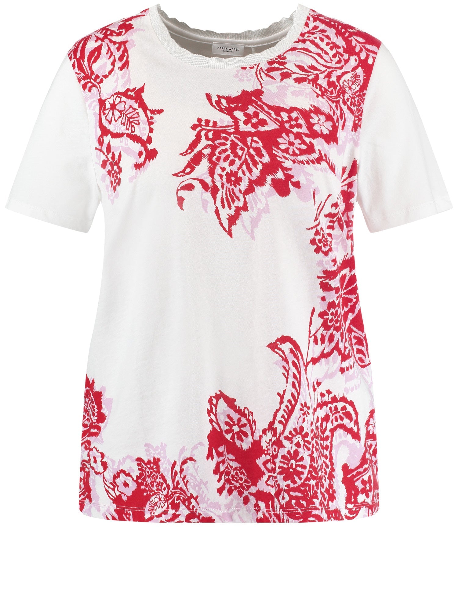 Top With Mid-Length Sleeves And A Wavy Neckline