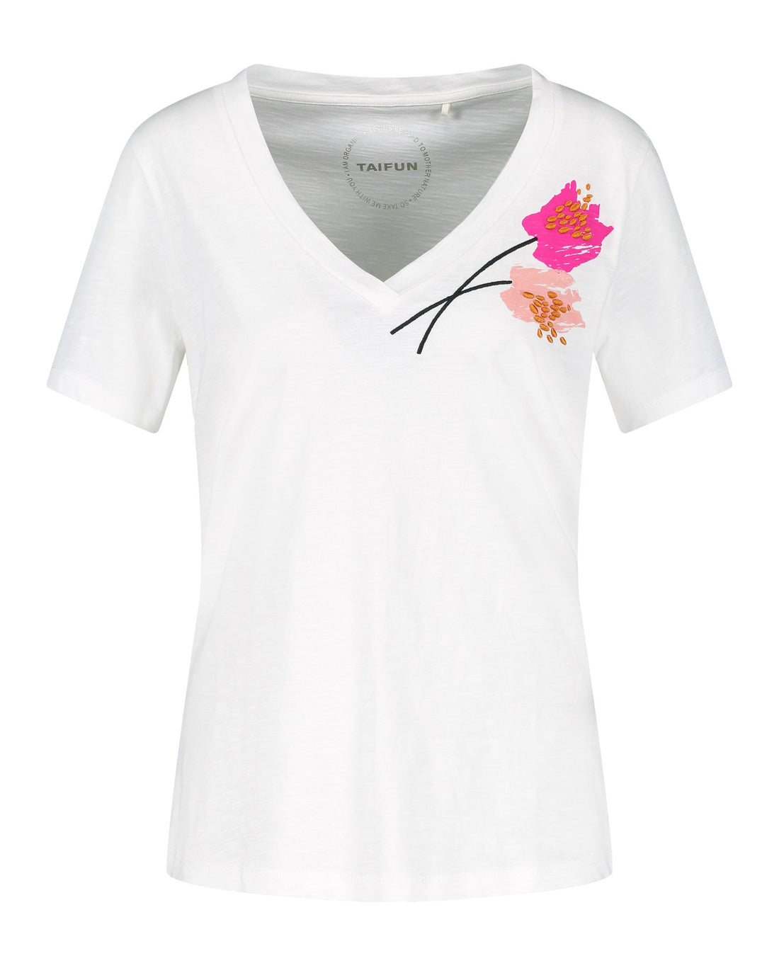White T-Shirt 1/2 Sleeve