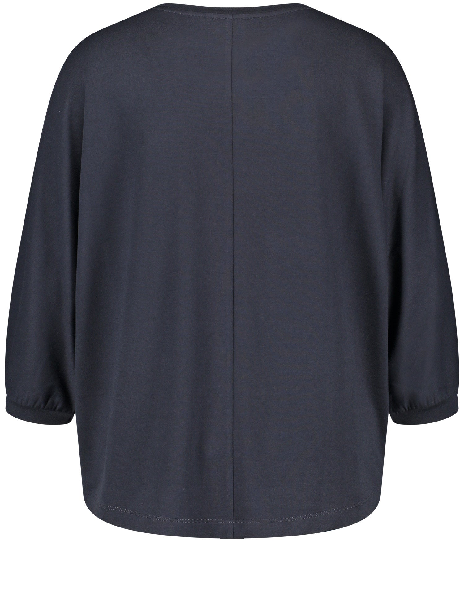 Dark Blue 3/4 Sleeve Oversized Shirt