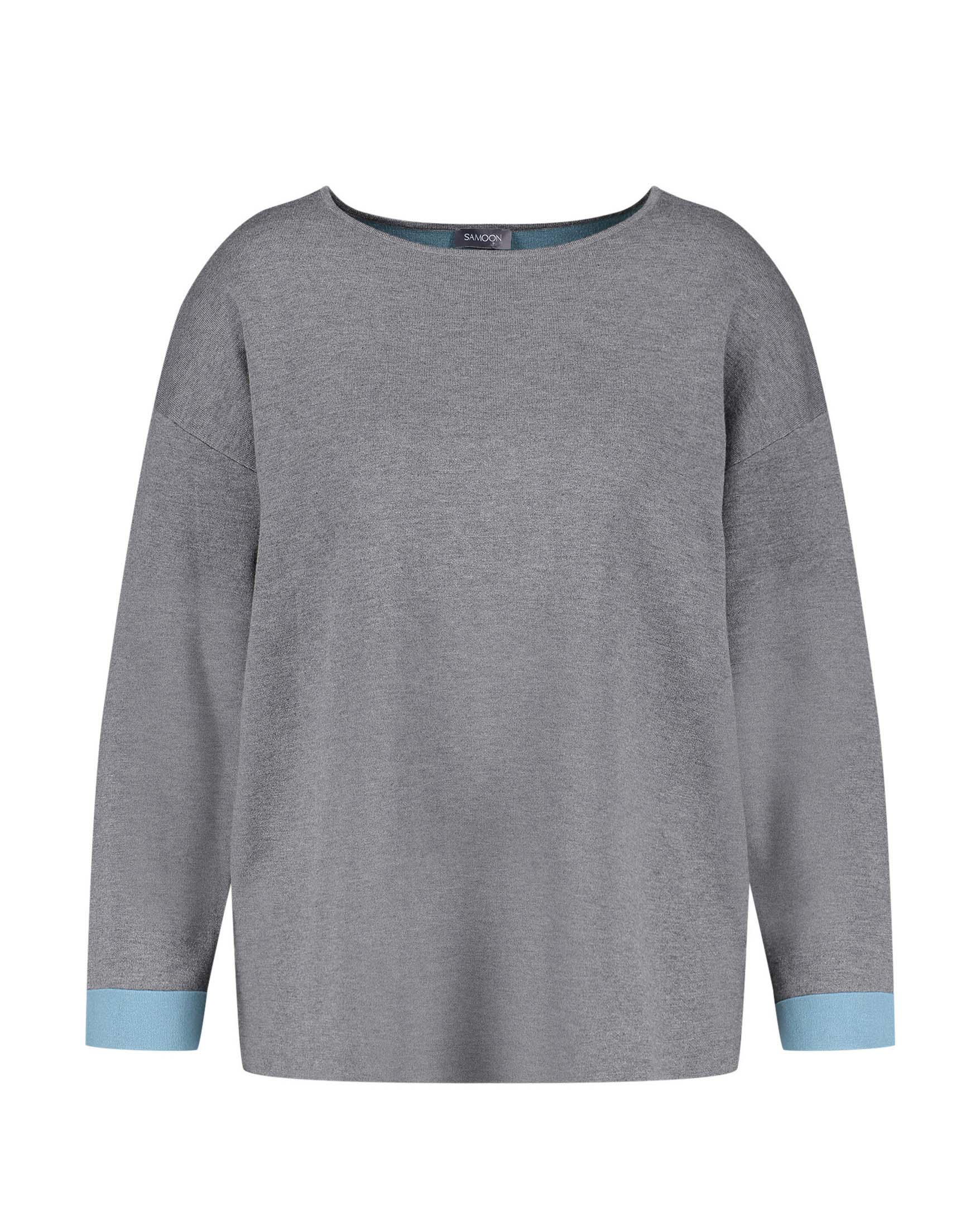 Dark Grey Jumper With A Double-Faced Finish