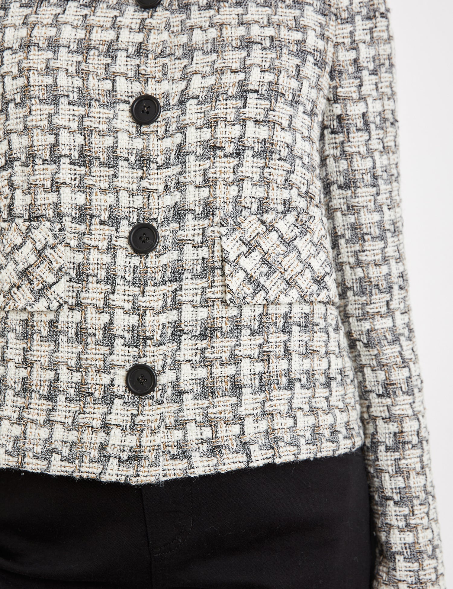 Beige Checkered Blazer