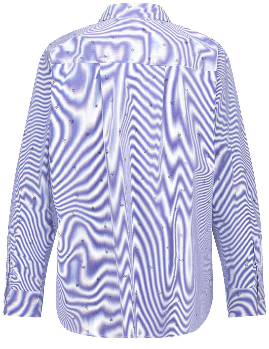 Striped Blouse With Button-Fastening Side Slits_260003-66409_8096_03