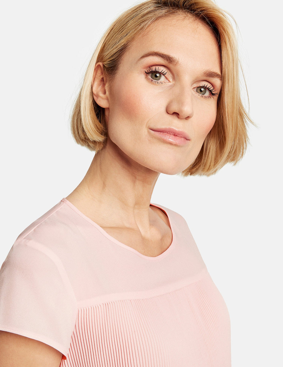 Pink Blouse Short-Sleeve