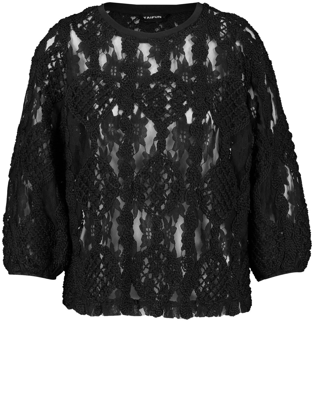 Lace Top With Crochet Details