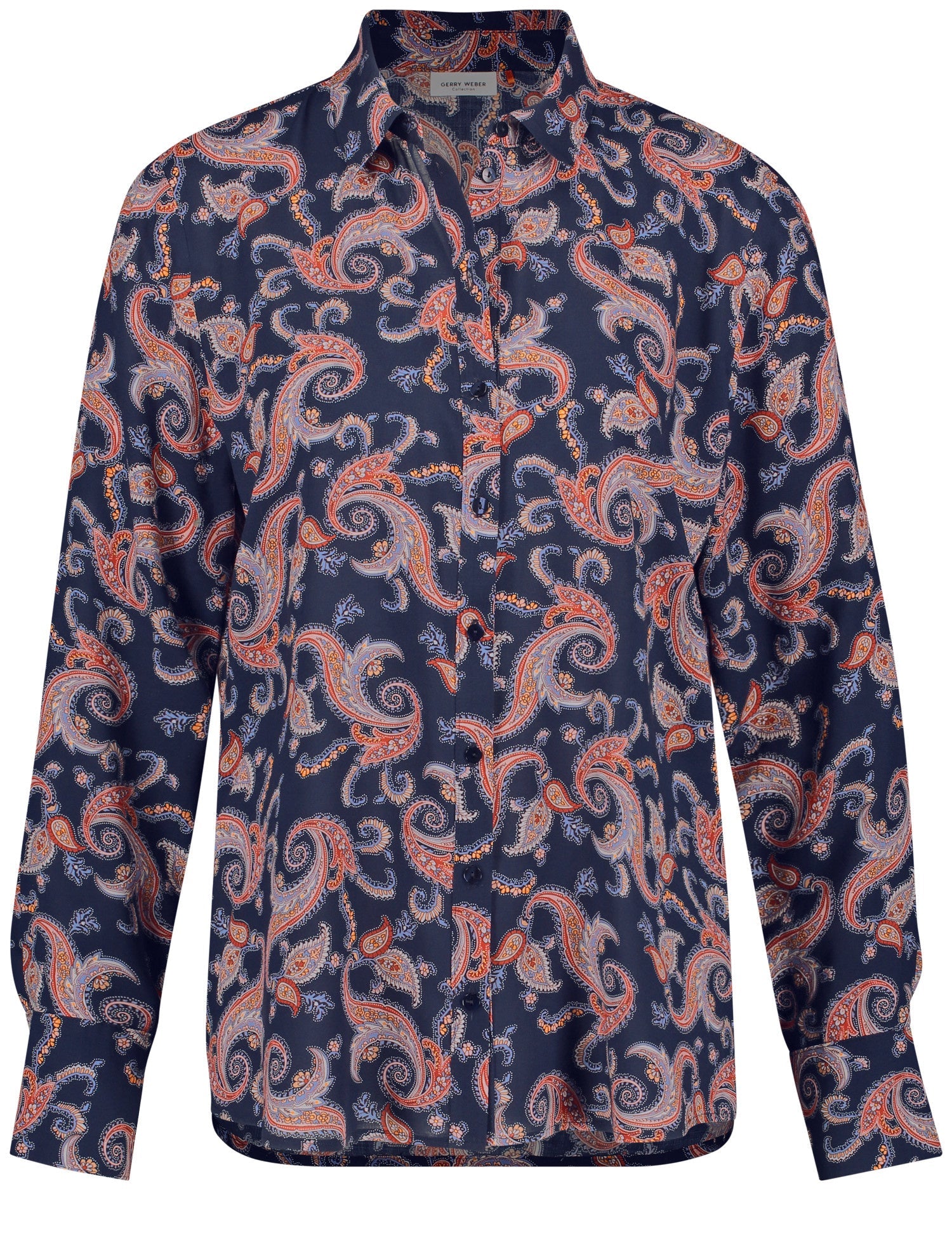 Multi-Color Blouse Long-Sleeve