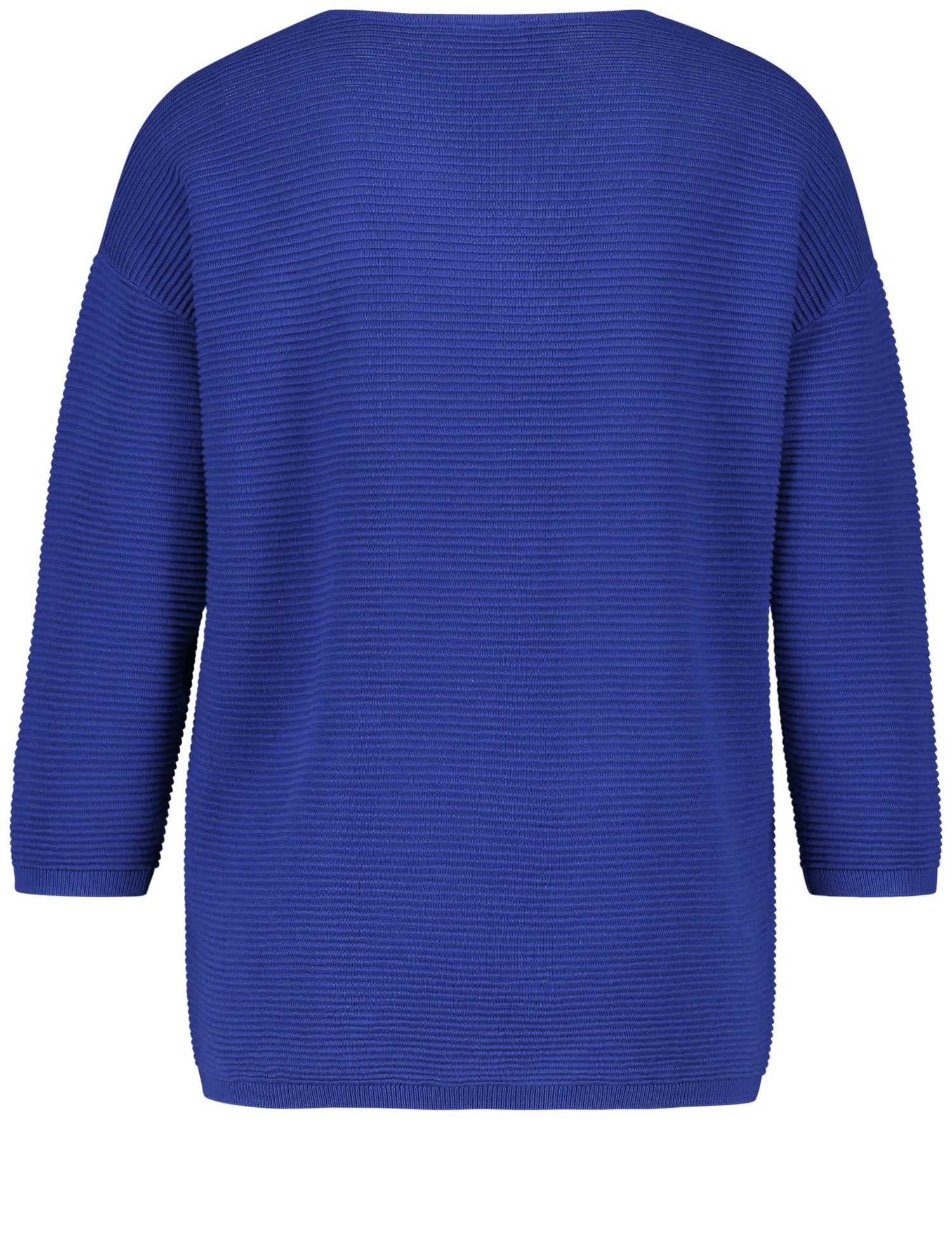 Middle Blue Pullover 3/4-Sleeve Roundneck