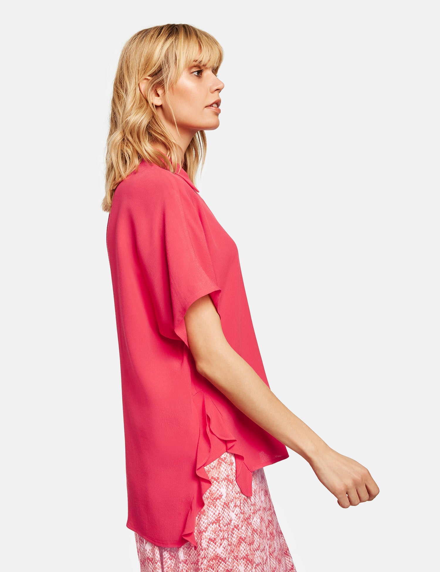 Pink Blouse Short-Sleeve