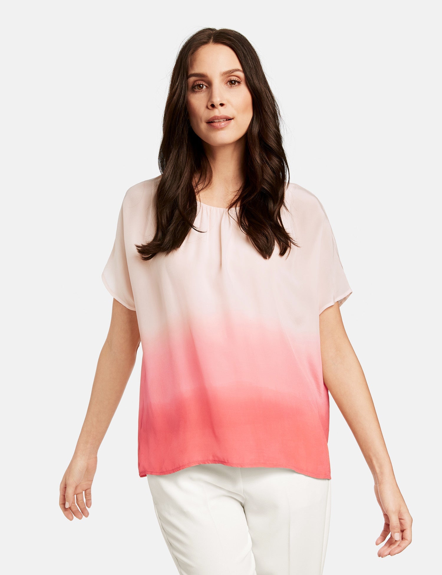 Coral T-Shirt Short-Sleeve Roundneck