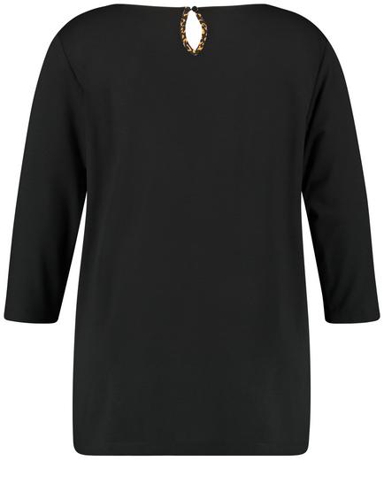 Yellow T-Shirt 3/4-Sleeve Roundneck