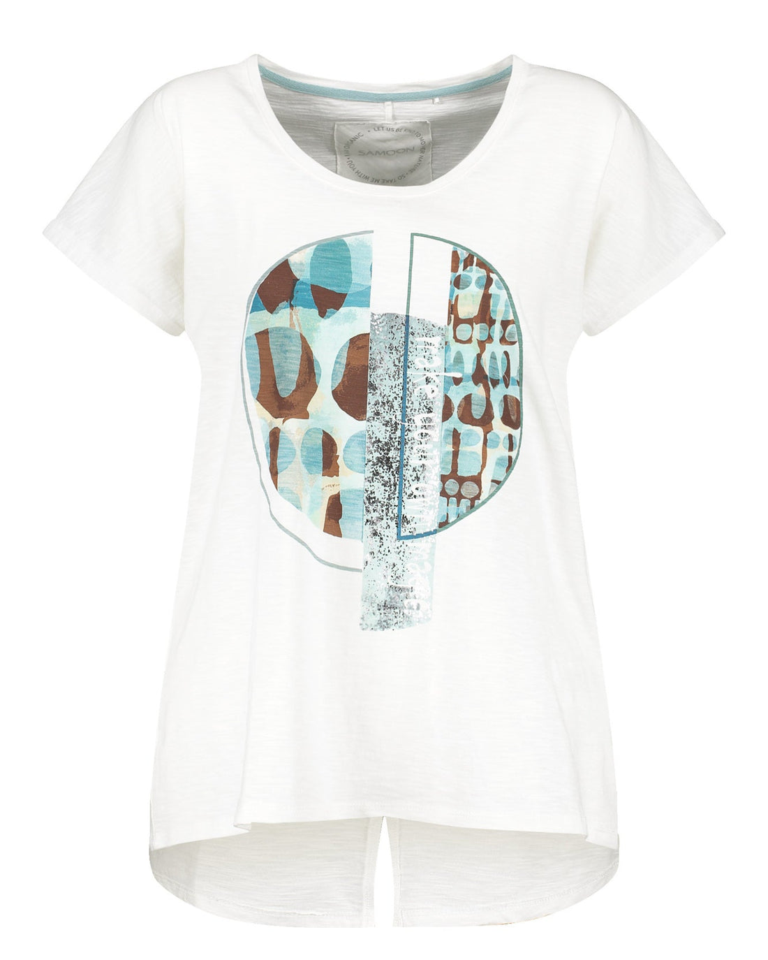 White T-Shirt Short-Sleeve Roundneck