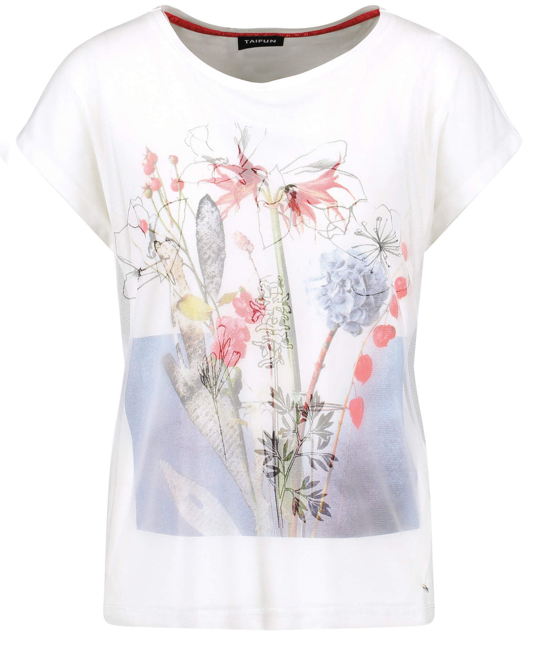 White T-Shirt Short-Sleeve Roundneck