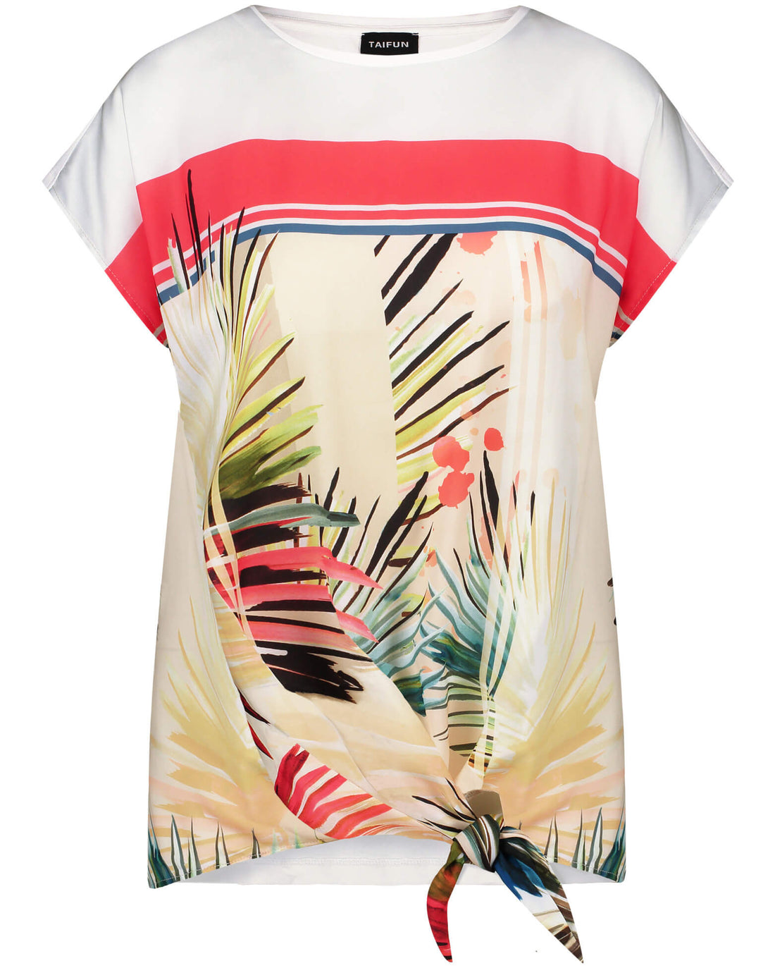 Multi-Color T-Shirt Short-Sleeve Roundneck