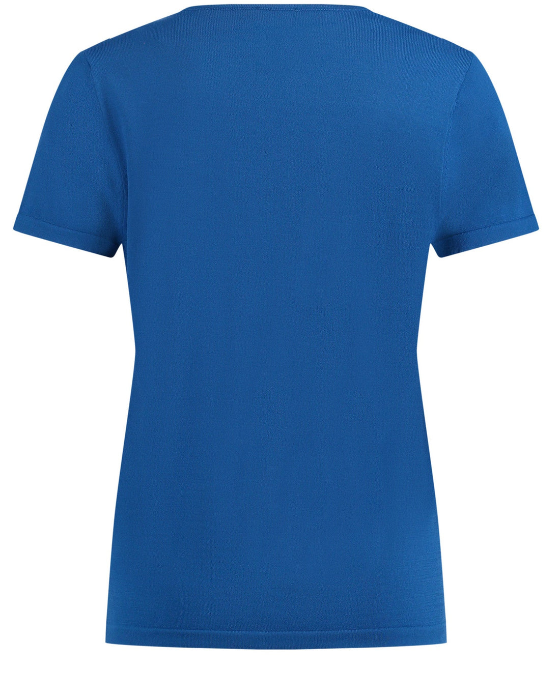 Middle Blue Pullover Short-Sleeve Roundneck