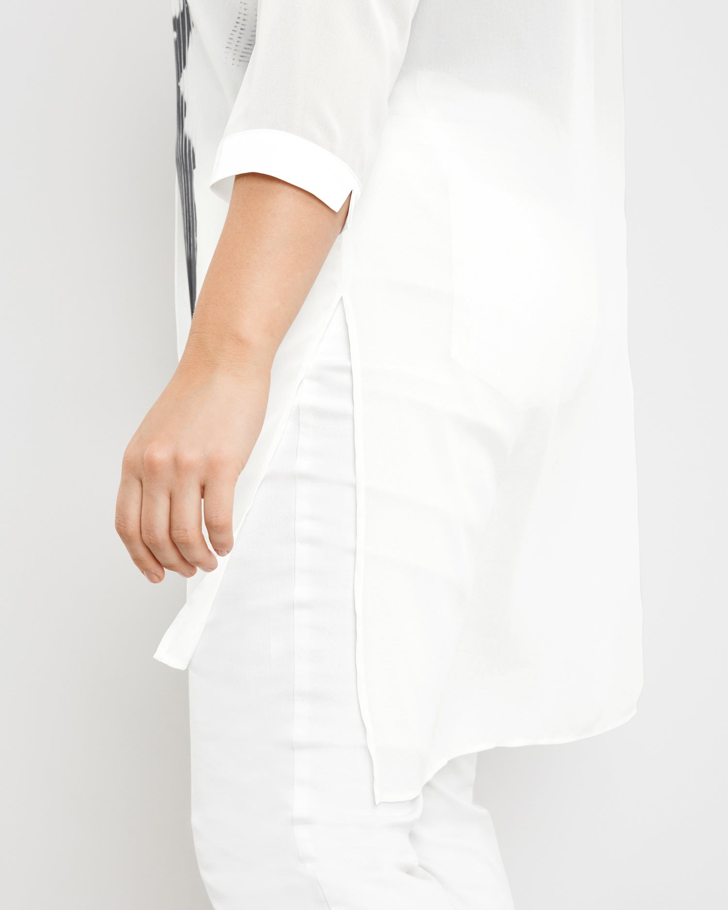 White Blouse 3/4 Sleeve