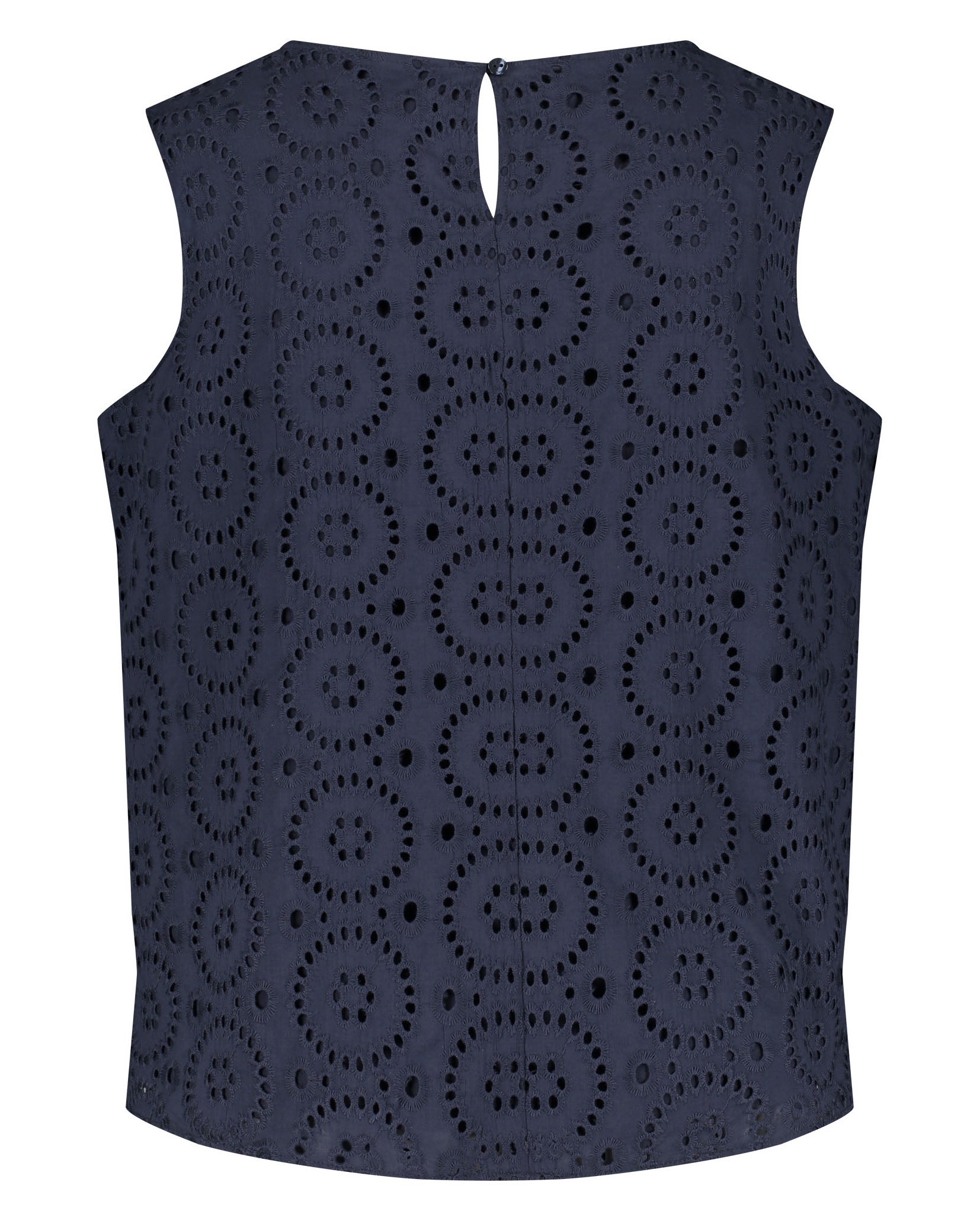 Dark Blue Blouse Without Sleeve