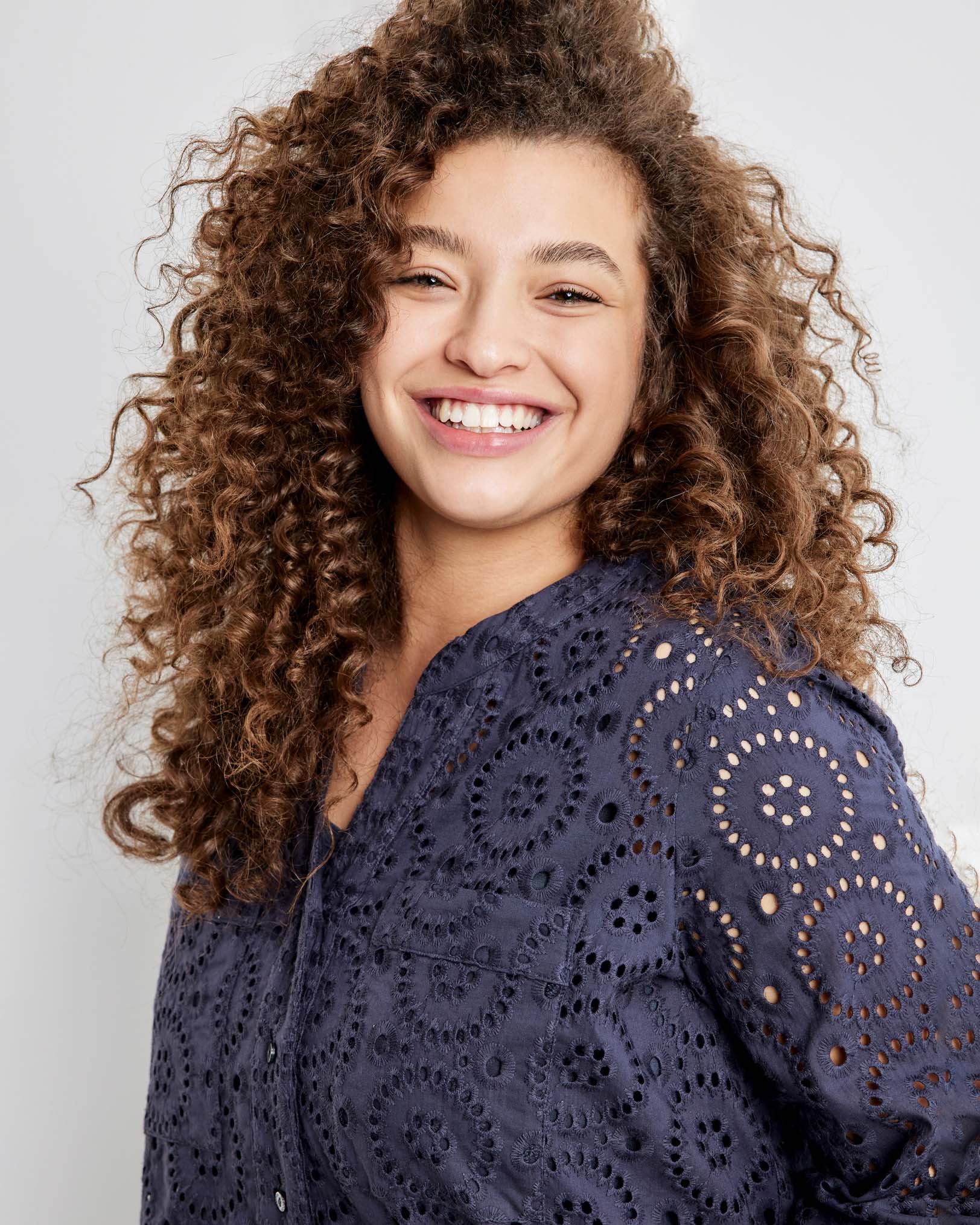 Dark Blue Blouse 3/4 Sleeve