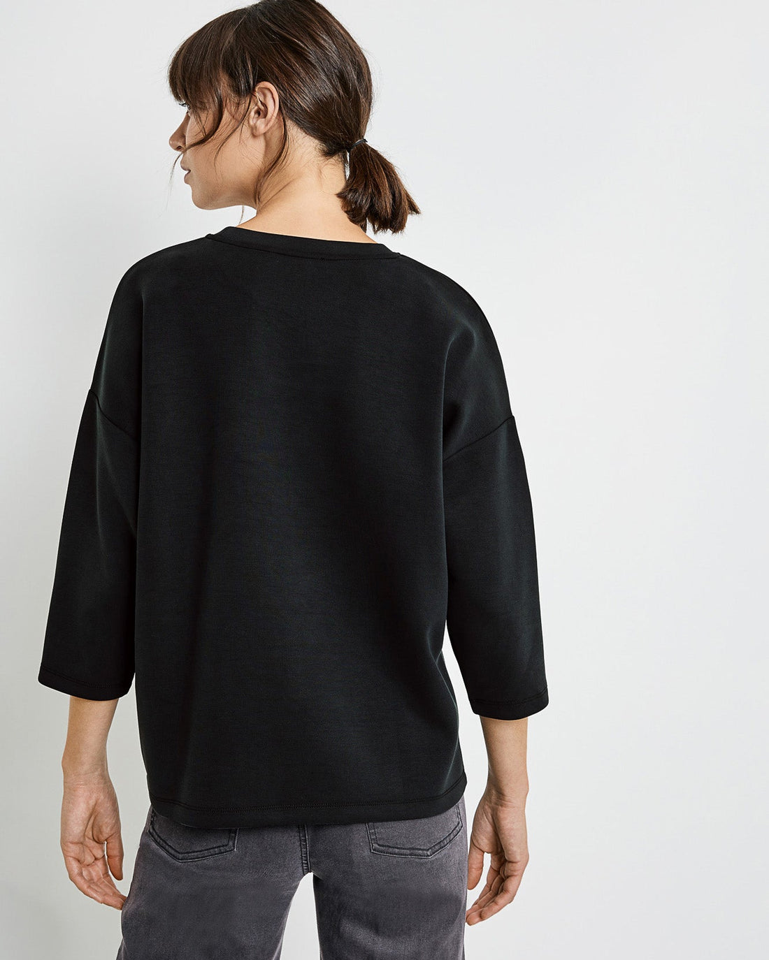 Black T-Shirt 3/4 Sleeve