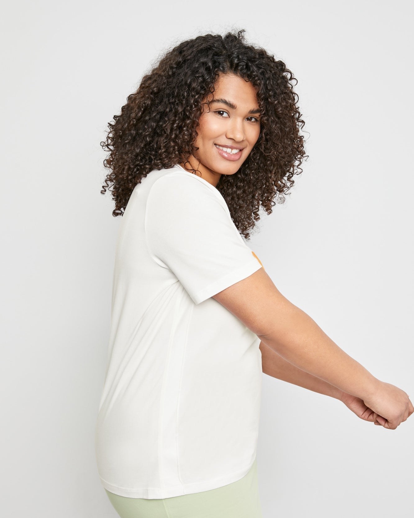White T-Shirt 1/2 Sleeve