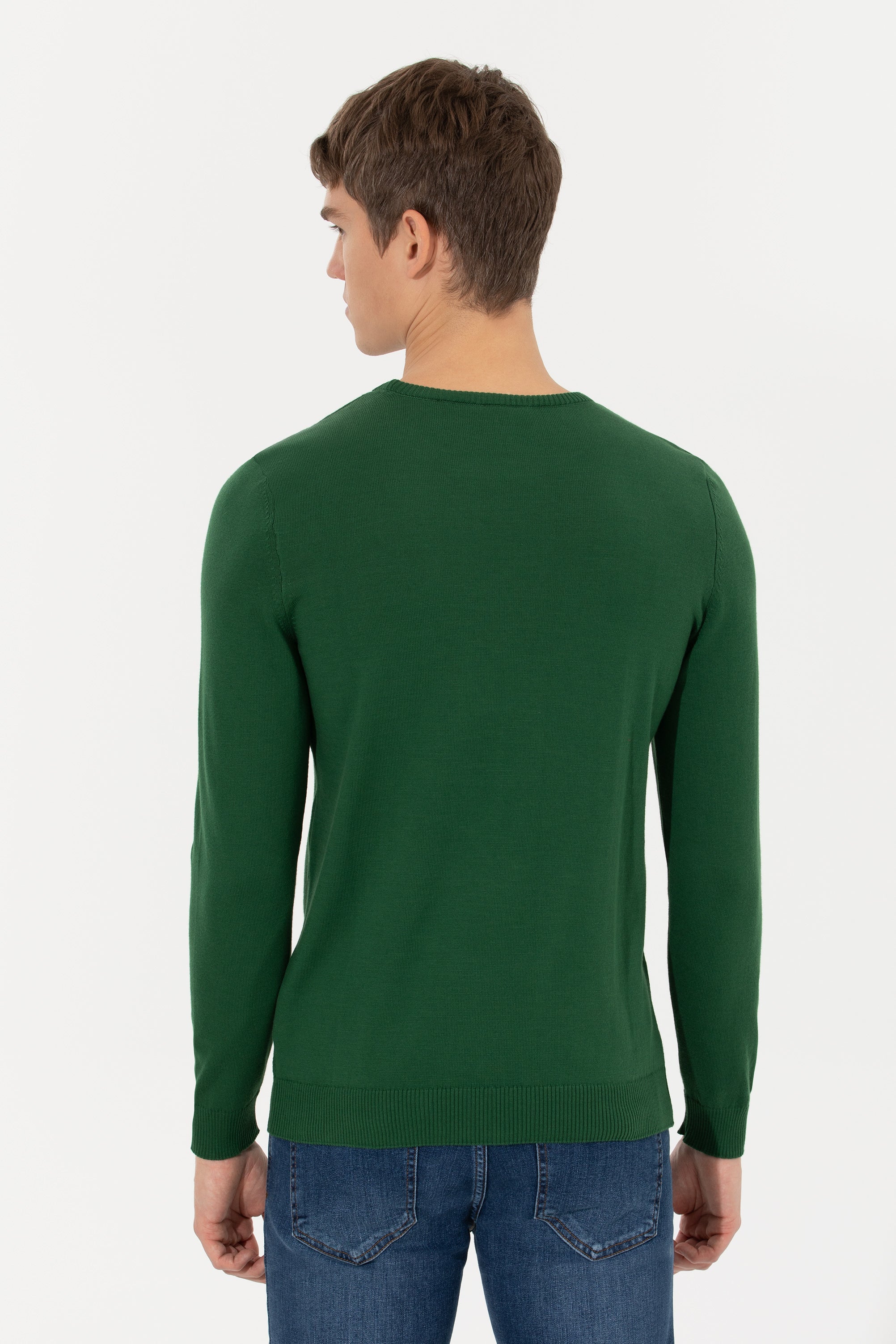 Green Knitting Jumper