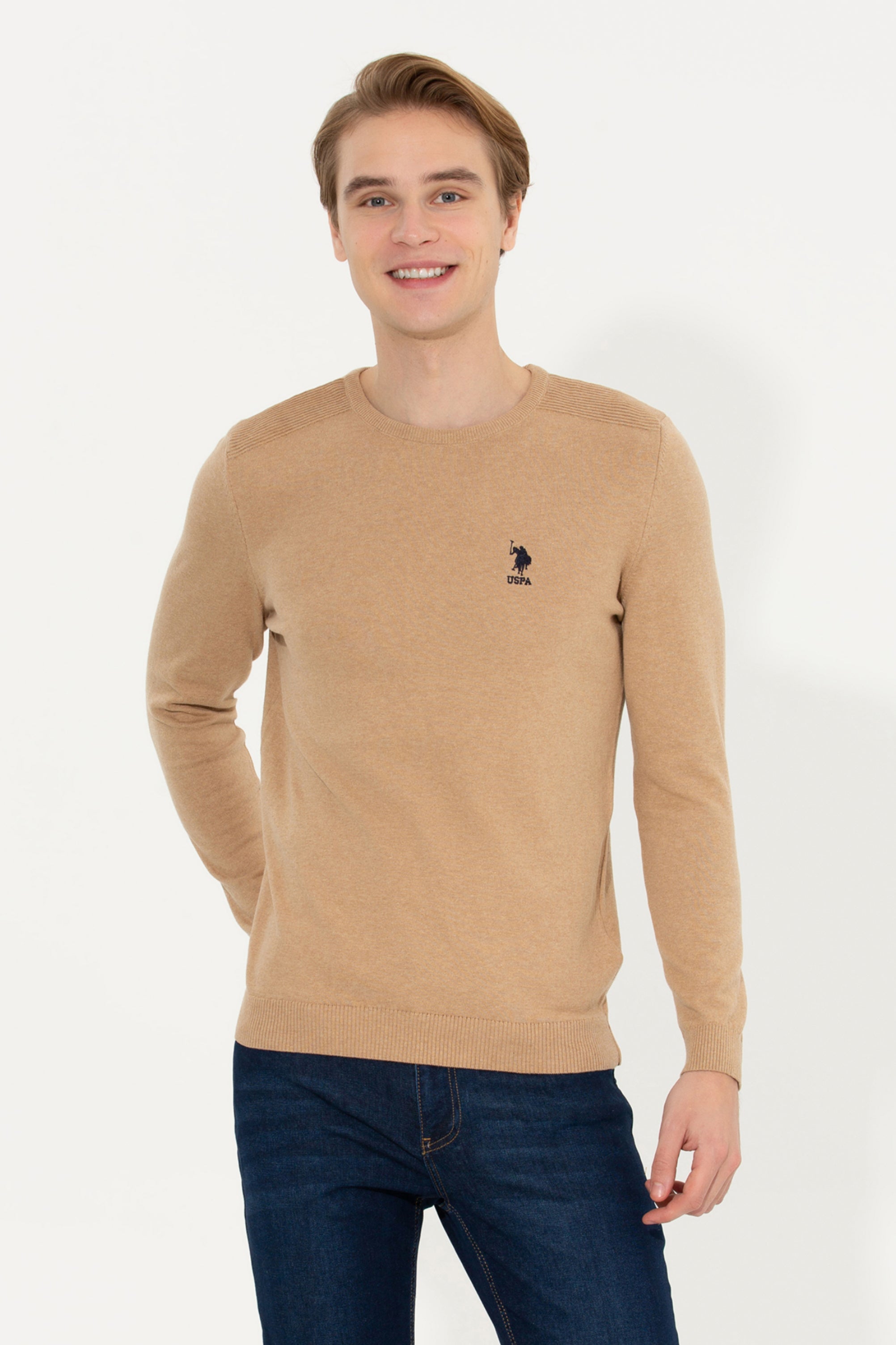 Beige Knitting Jumper