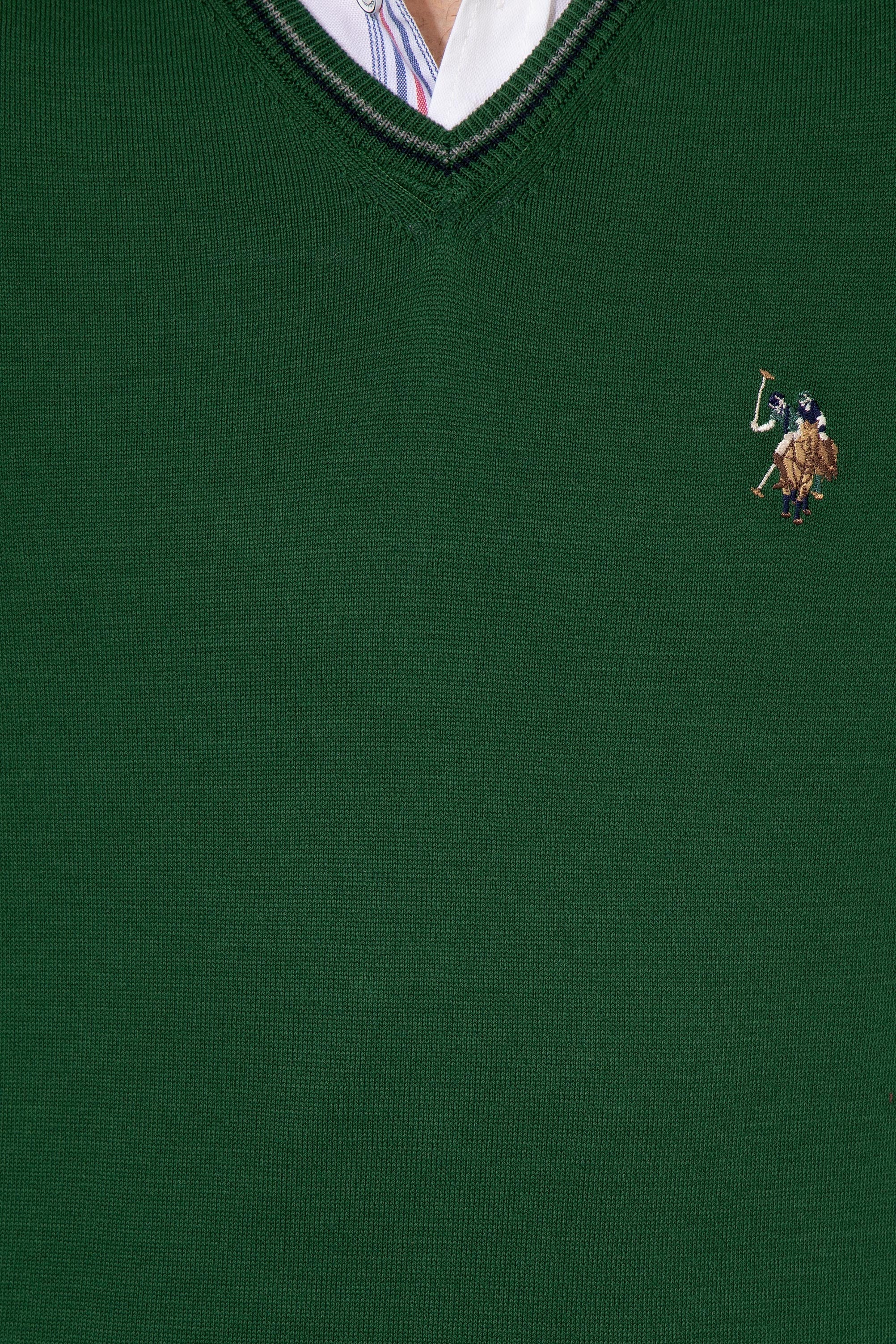 Green Knitting Jumper