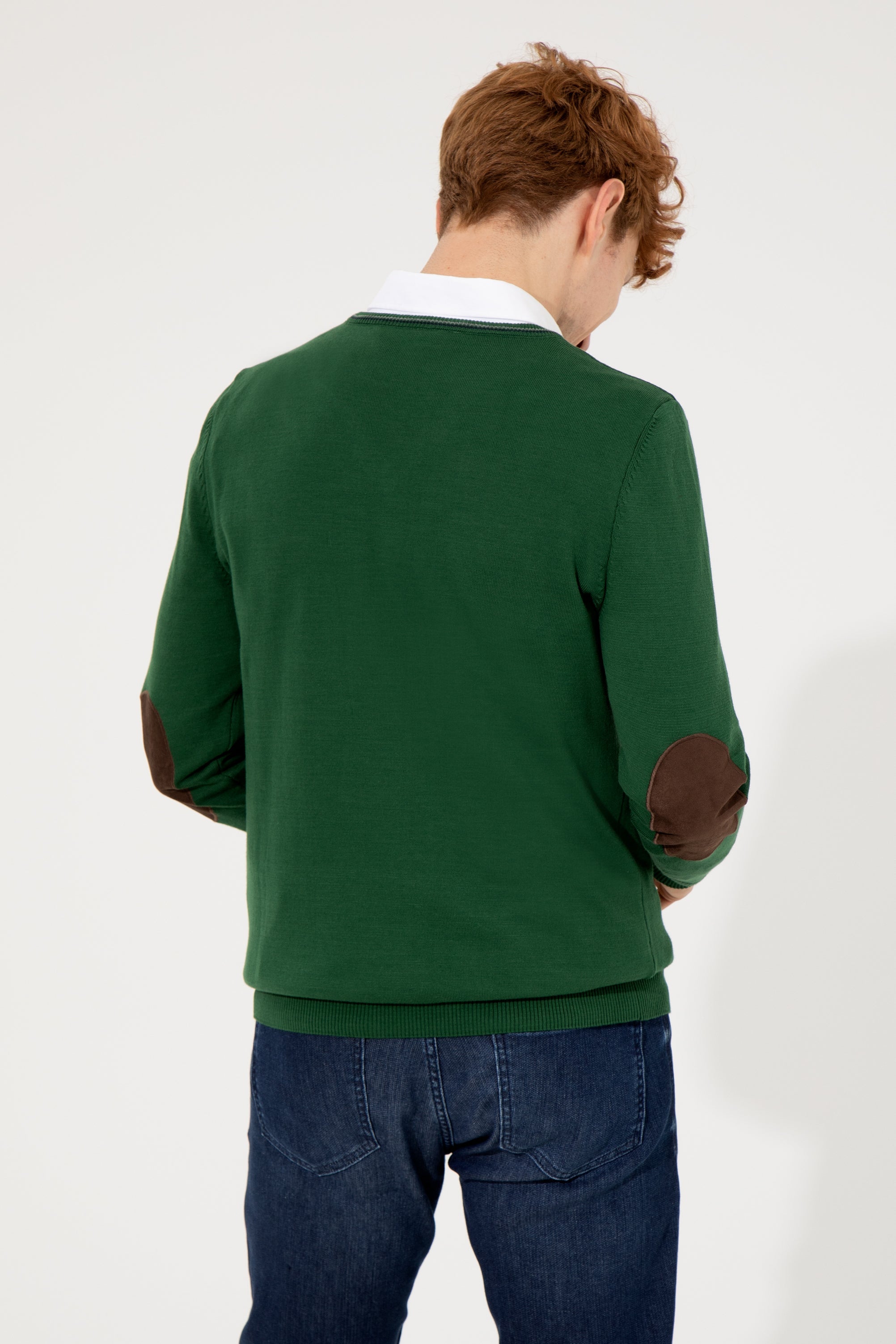 Green Knitting Jumper