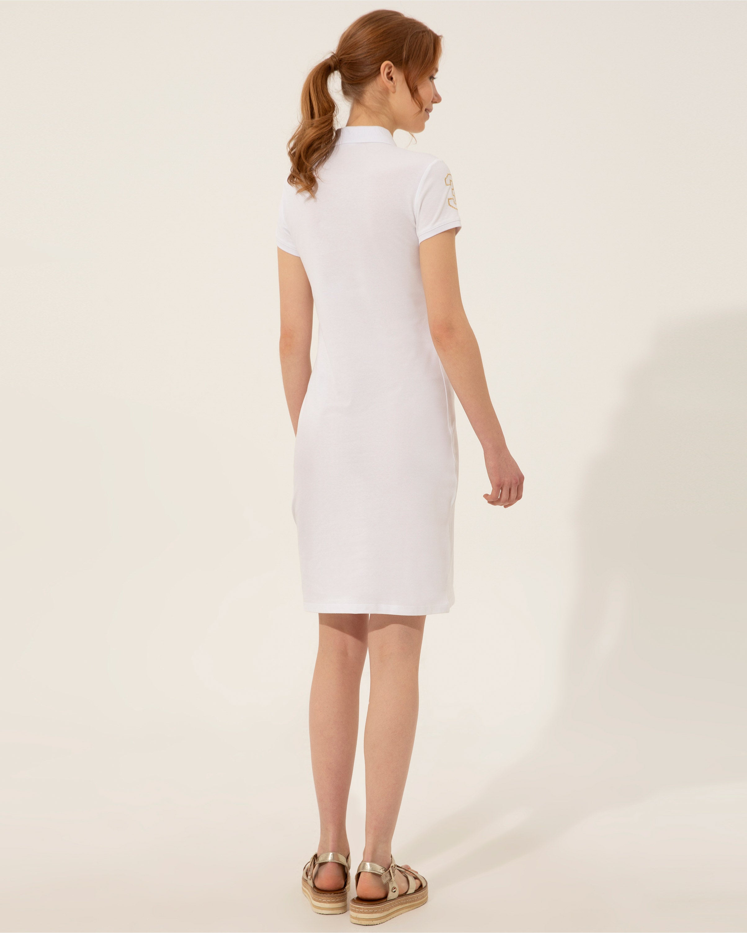 White Knitting Dress