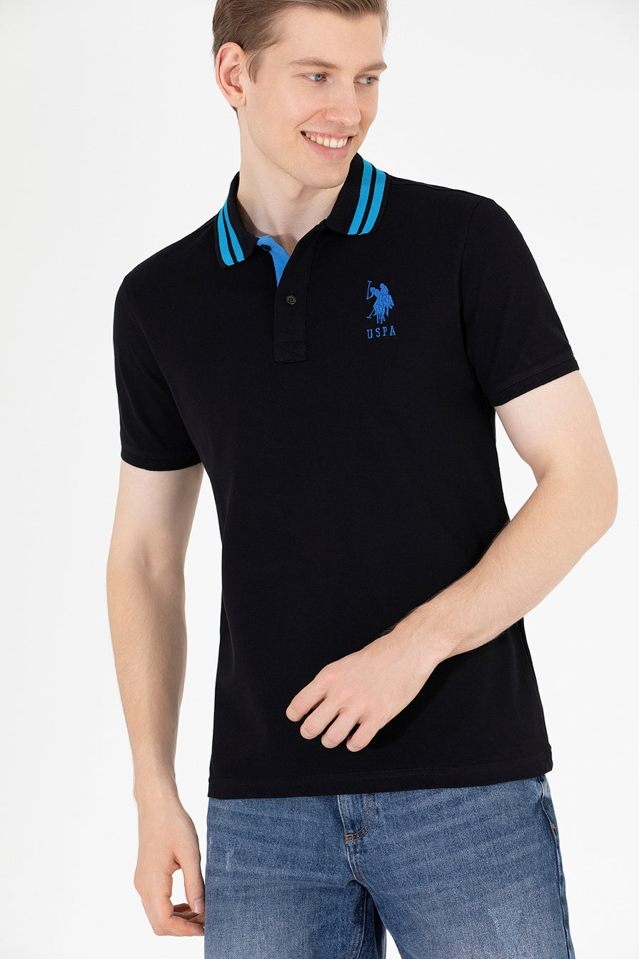 Black Short Sleeve Polo Shirt