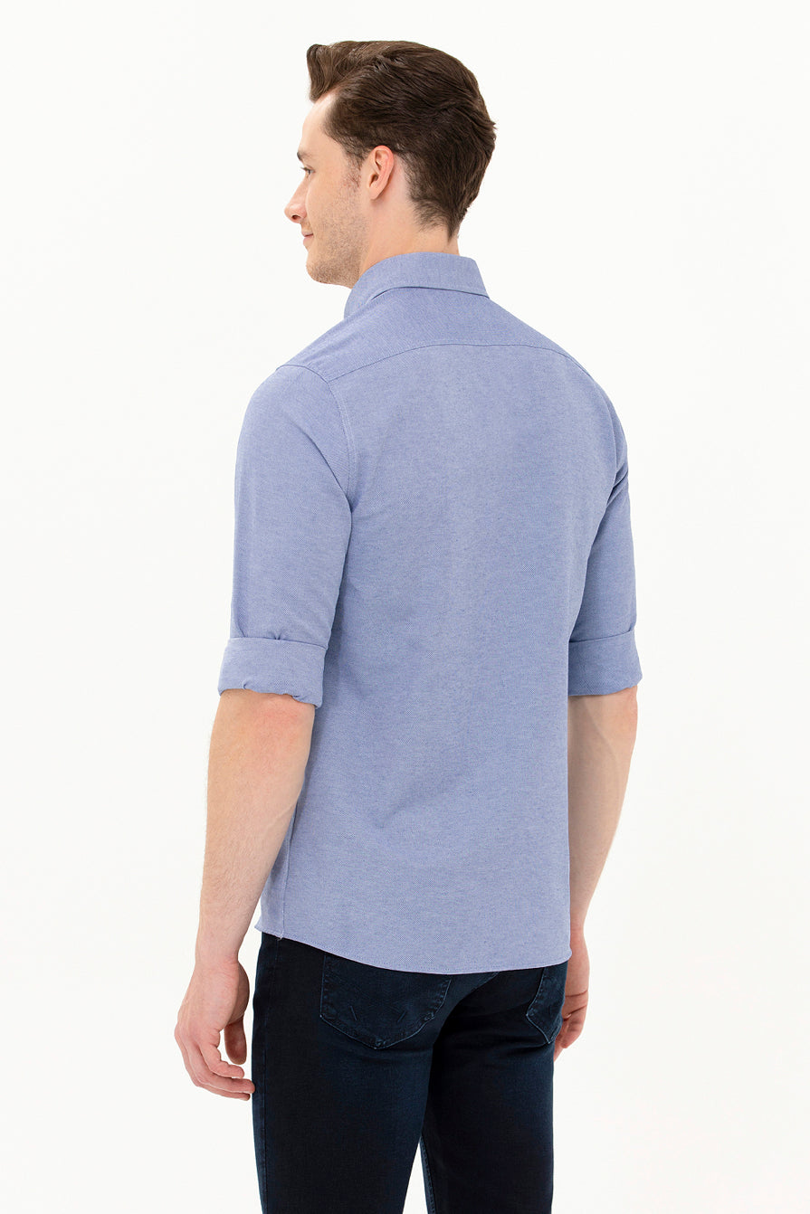 Blue Long Sleeve Shirt